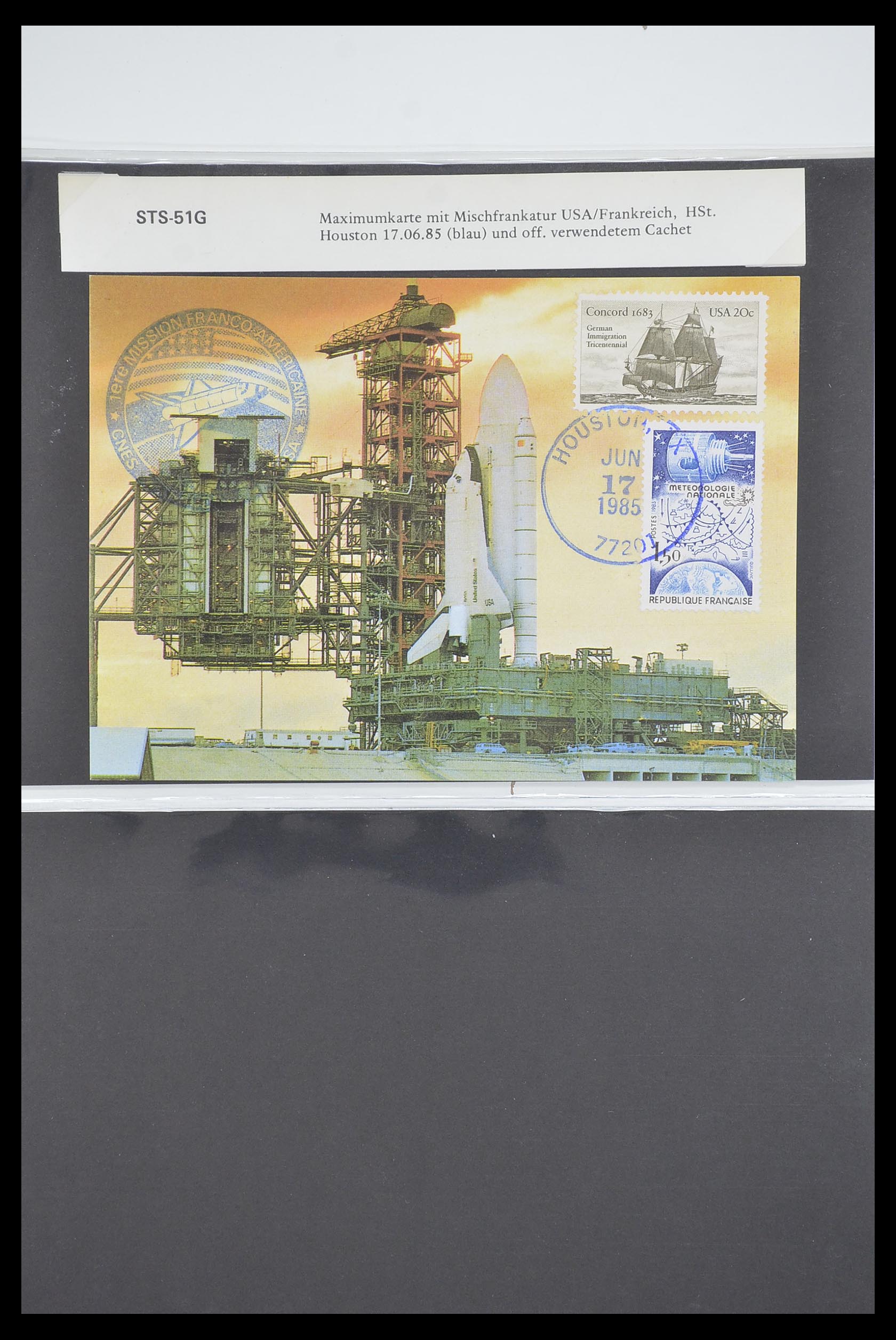 33186 564 - Postzegelverzameling 33186 Motief ruimtevaart 1961-1984.