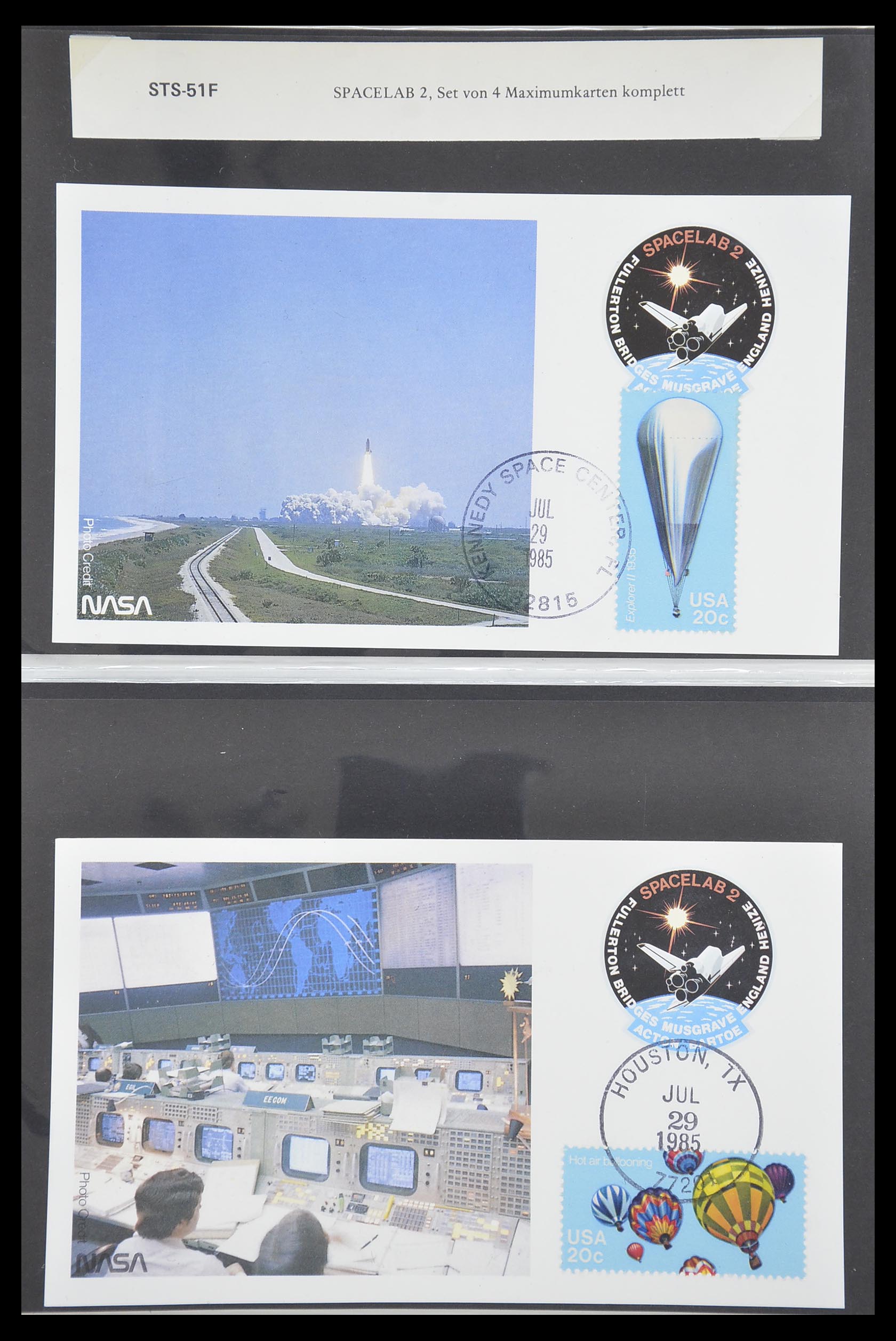 33186 565 - Postzegelverzameling 33186 Motief ruimtevaart 1961-1984.