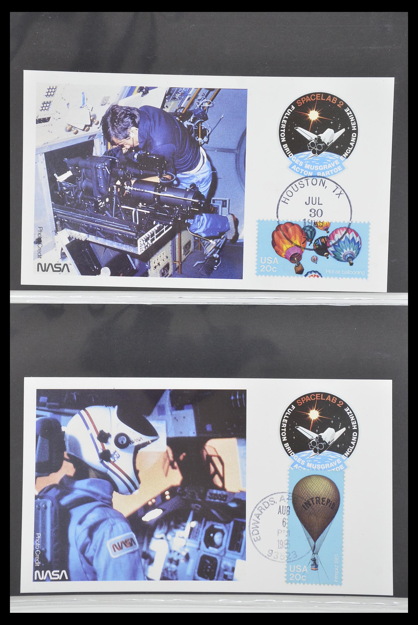 33186 566 - Postzegelverzameling 33186 Motief ruimtevaart 1961-1984.