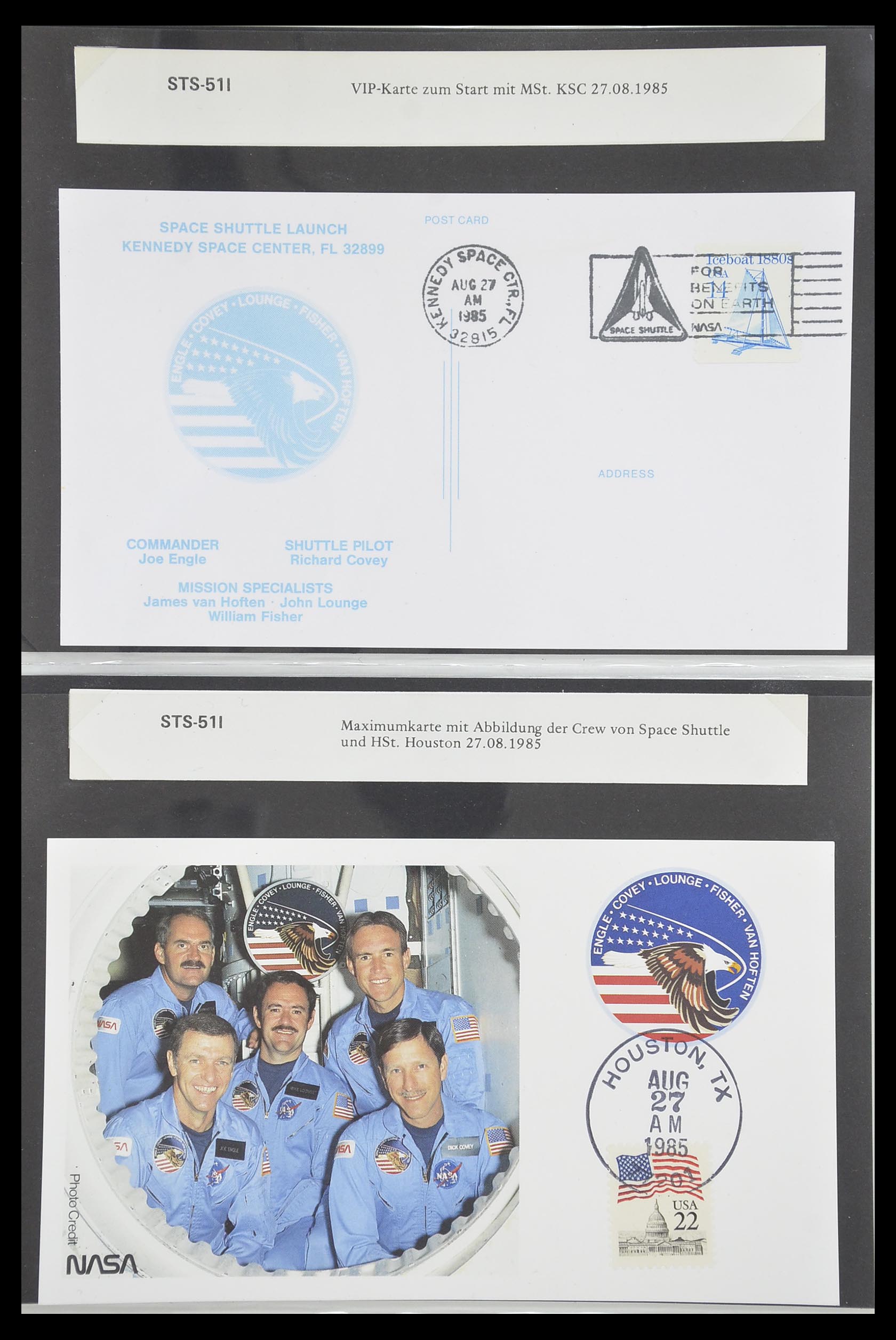 33186 567 - Postzegelverzameling 33186 Motief ruimtevaart 1961-1984.