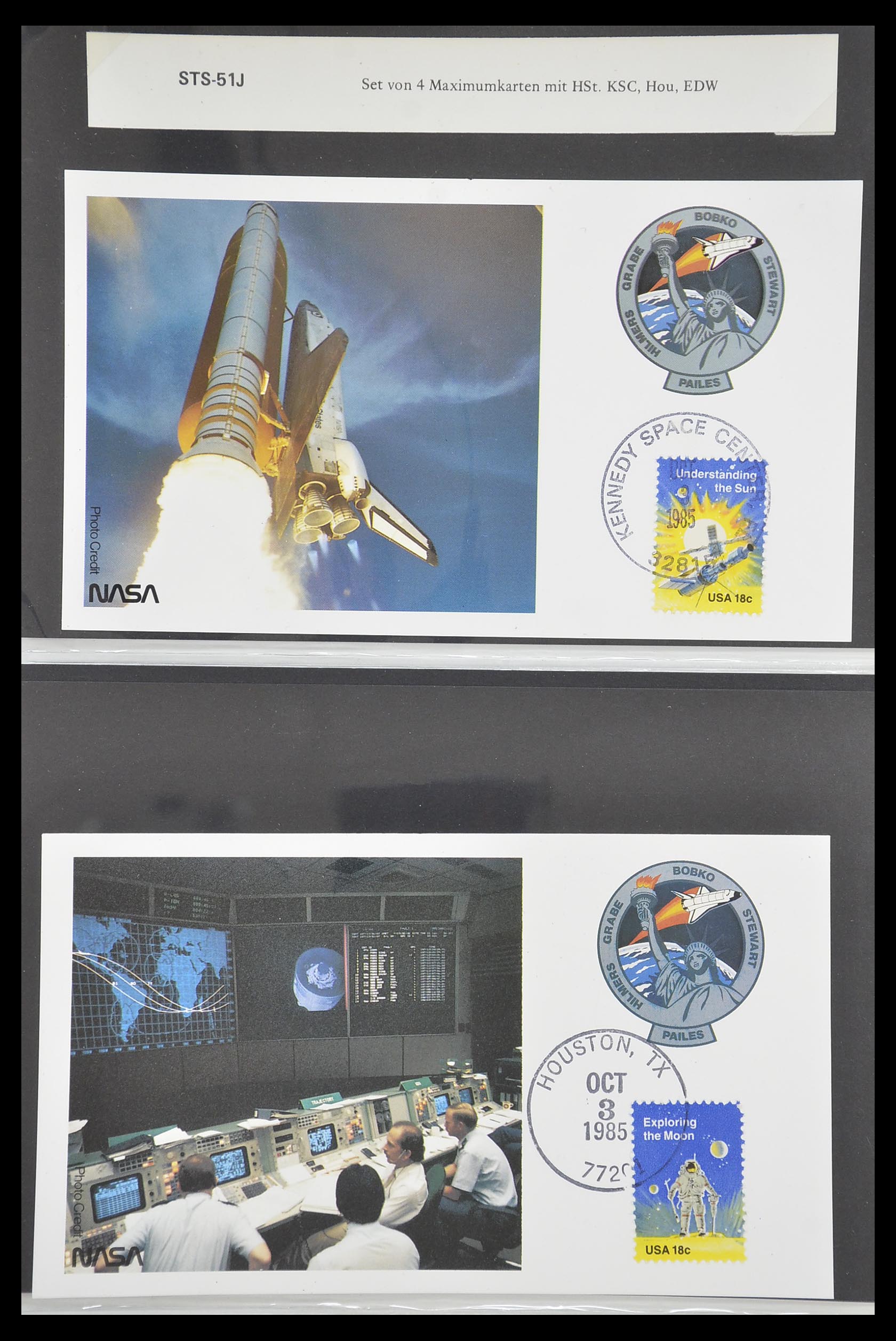 33186 569 - Postzegelverzameling 33186 Motief ruimtevaart 1961-1984.
