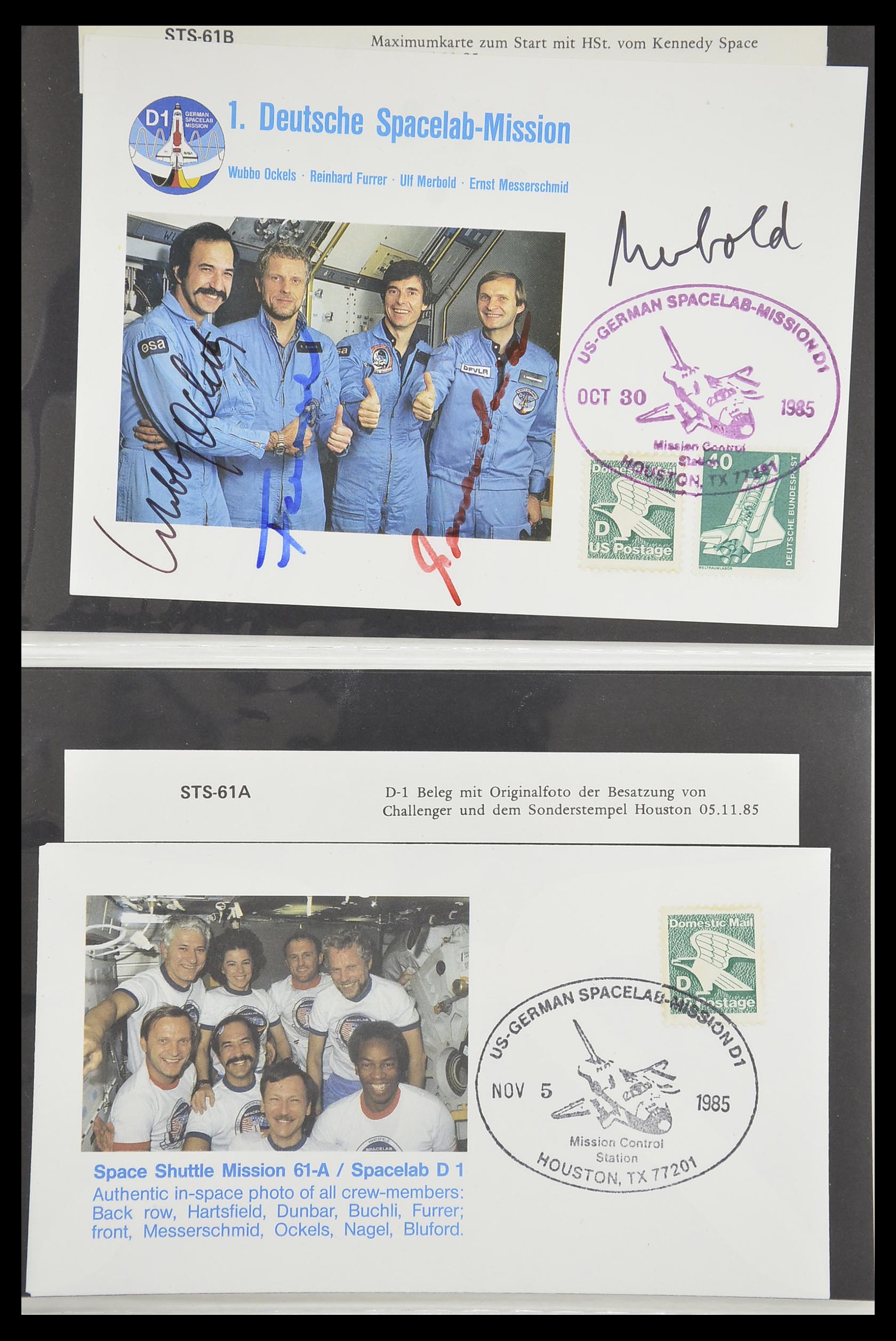 33186 575 - Postzegelverzameling 33186 Motief ruimtevaart 1961-1984.