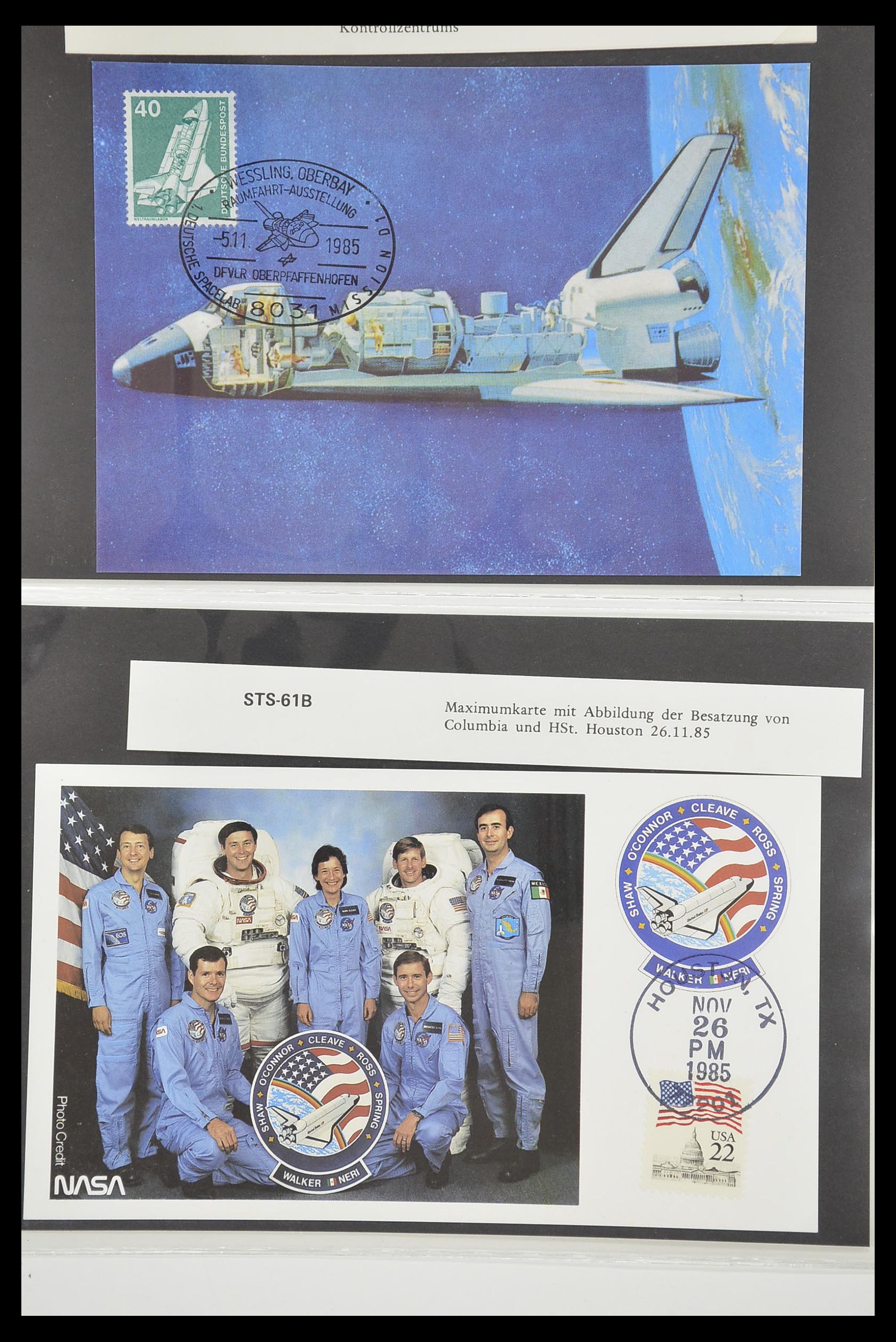 33186 576 - Postzegelverzameling 33186 Motief ruimtevaart 1961-1984.