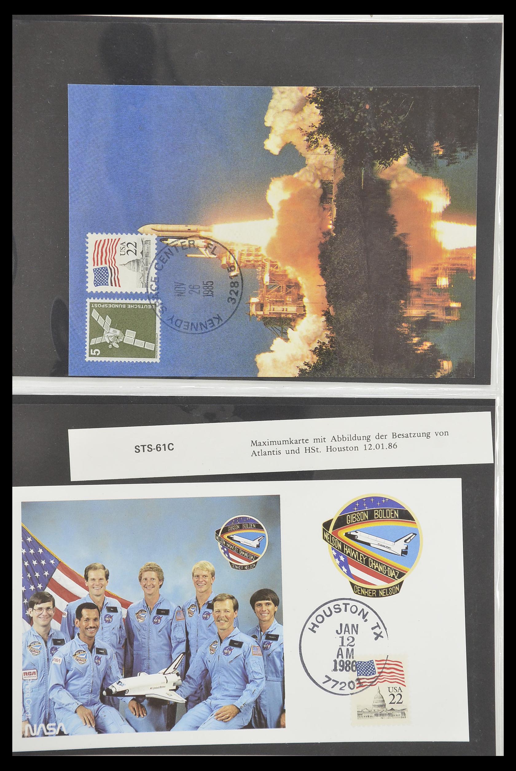 33186 577 - Postzegelverzameling 33186 Motief ruimtevaart 1961-1984.