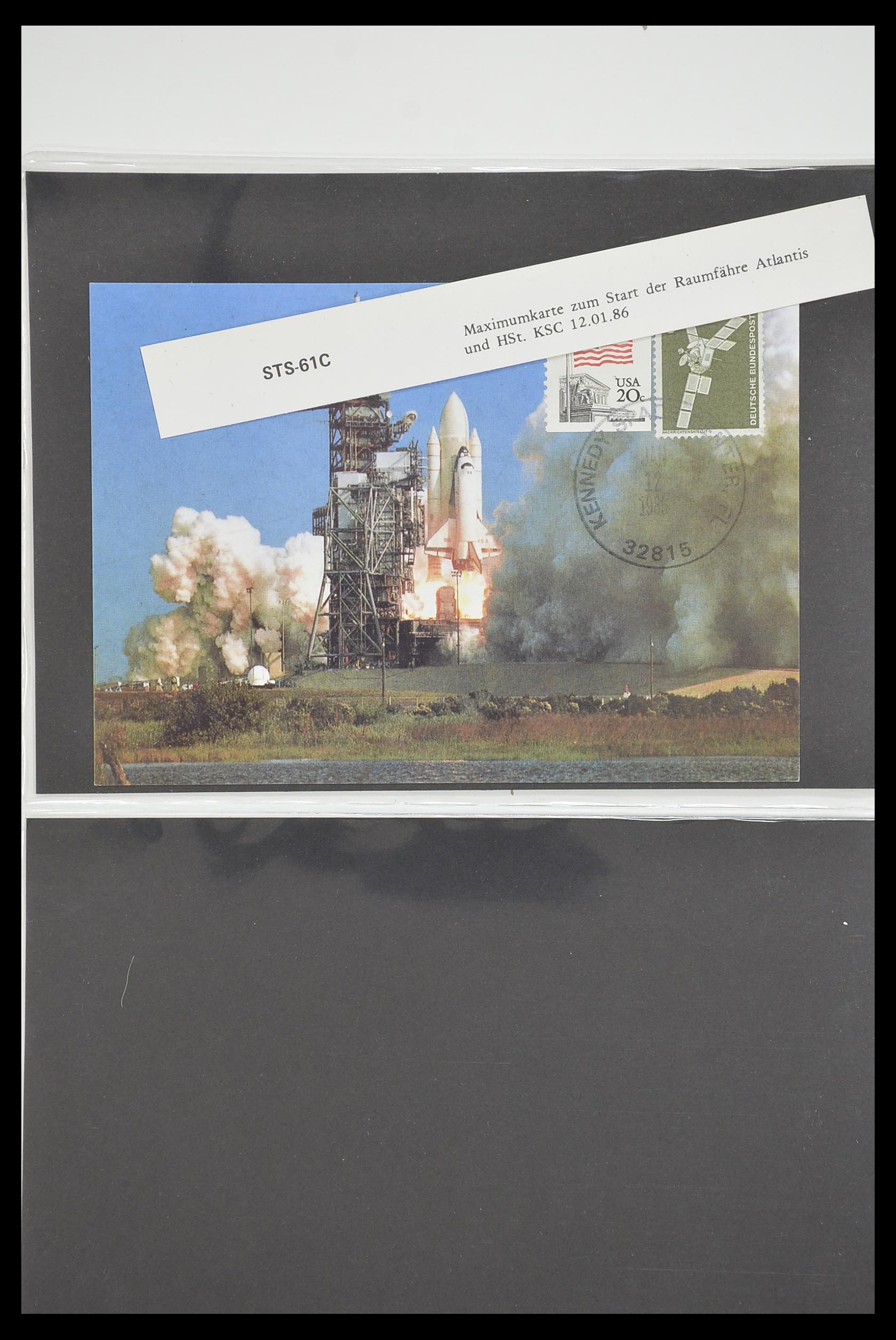 33186 578 - Postzegelverzameling 33186 Motief ruimtevaart 1961-1984.
