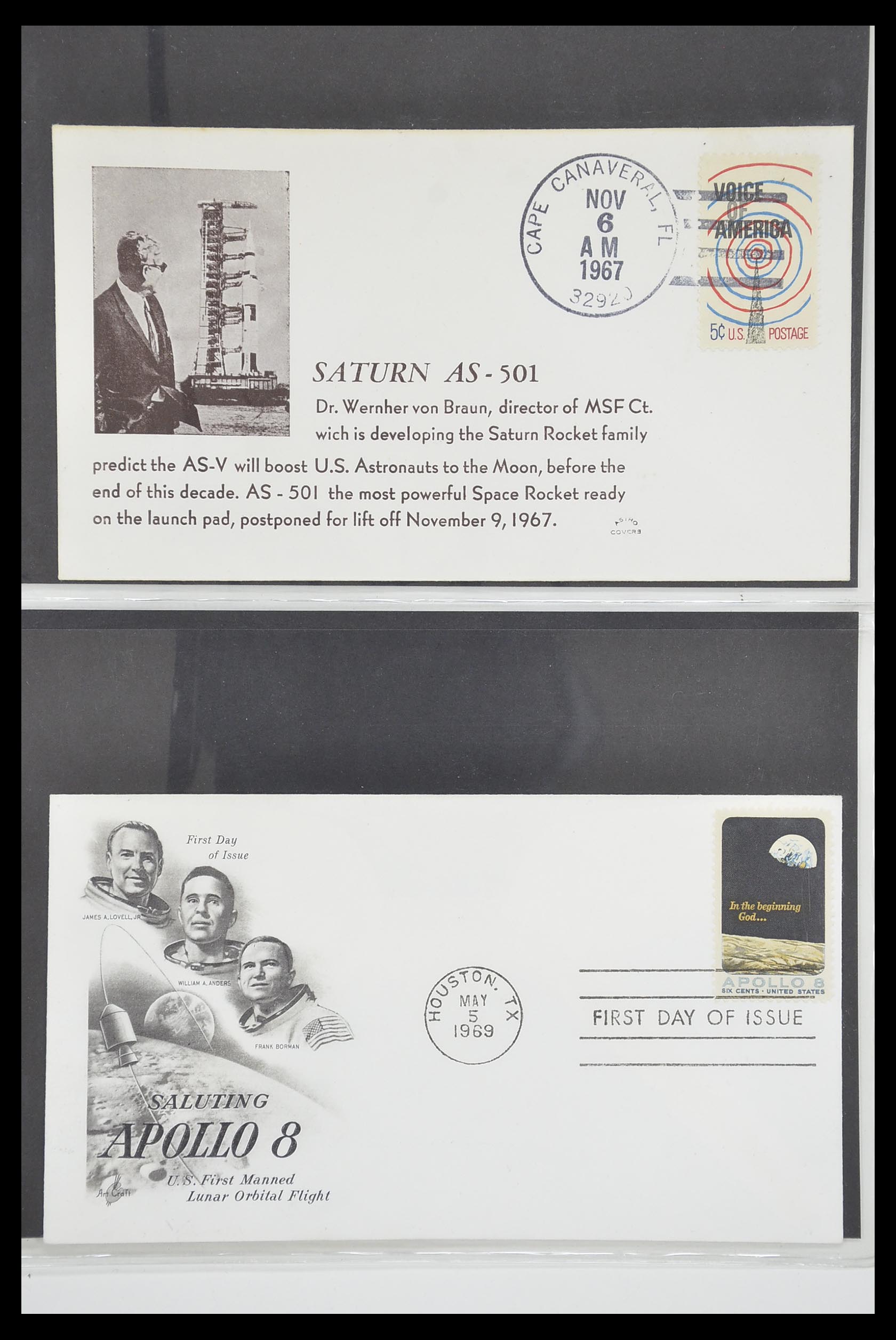 33186 581 - Postzegelverzameling 33186 Motief ruimtevaart 1961-1984.