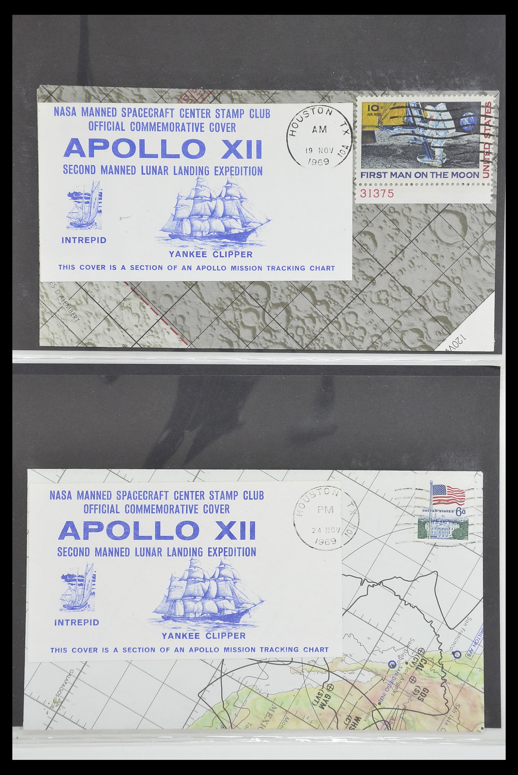 33186 583 - Postzegelverzameling 33186 Motief ruimtevaart 1961-1984.