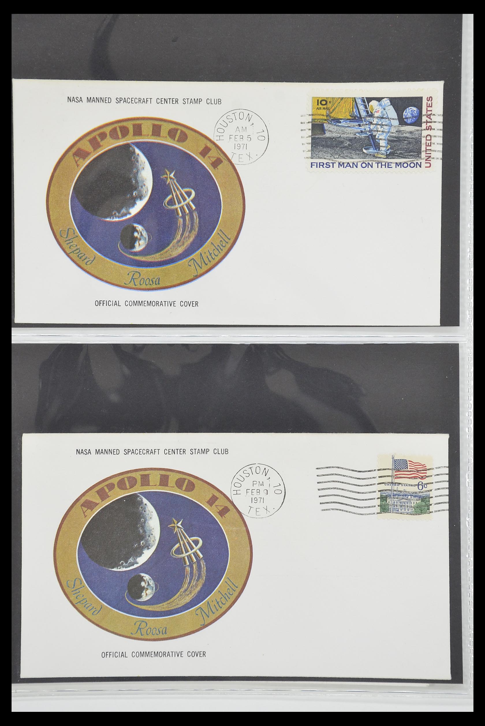 33186 586 - Postzegelverzameling 33186 Motief ruimtevaart 1961-1984.
