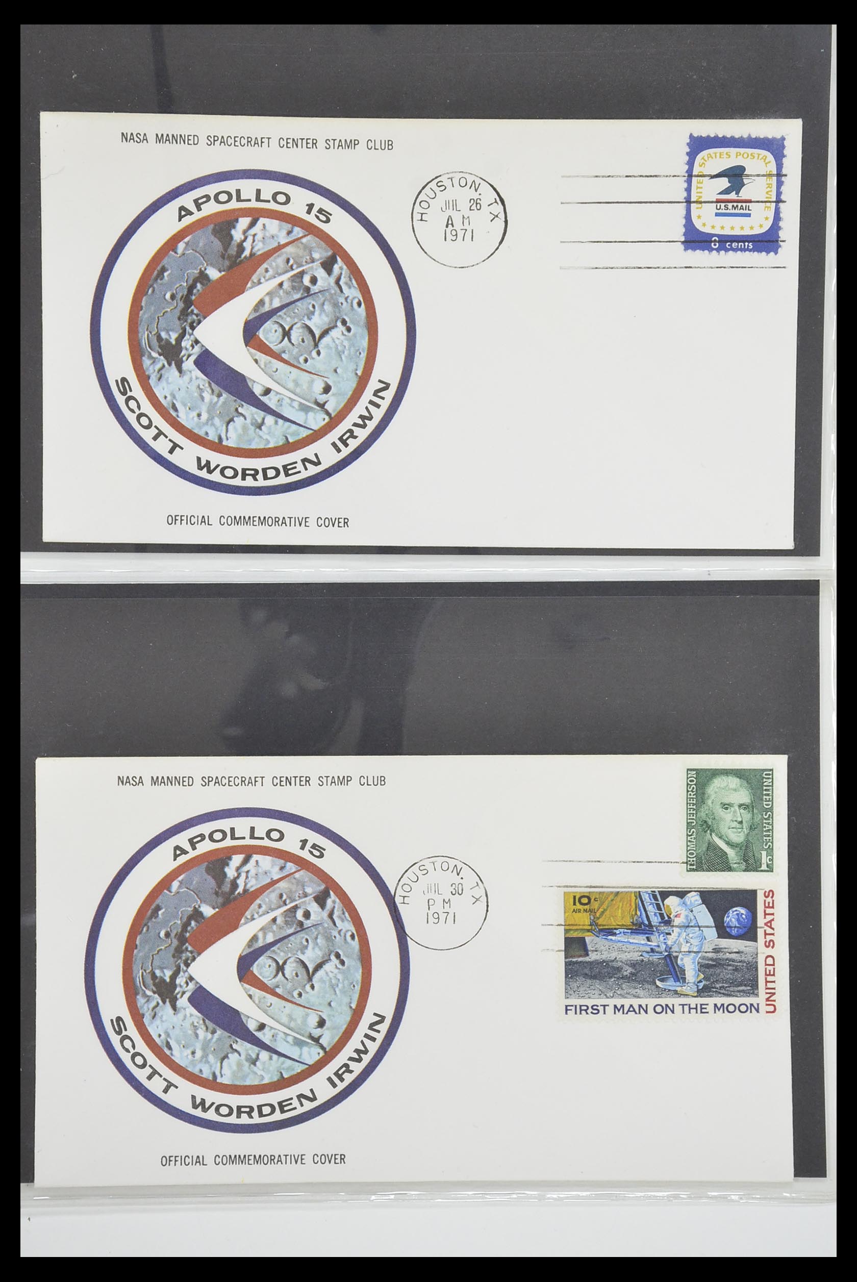 33186 587 - Postzegelverzameling 33186 Motief ruimtevaart 1961-1984.
