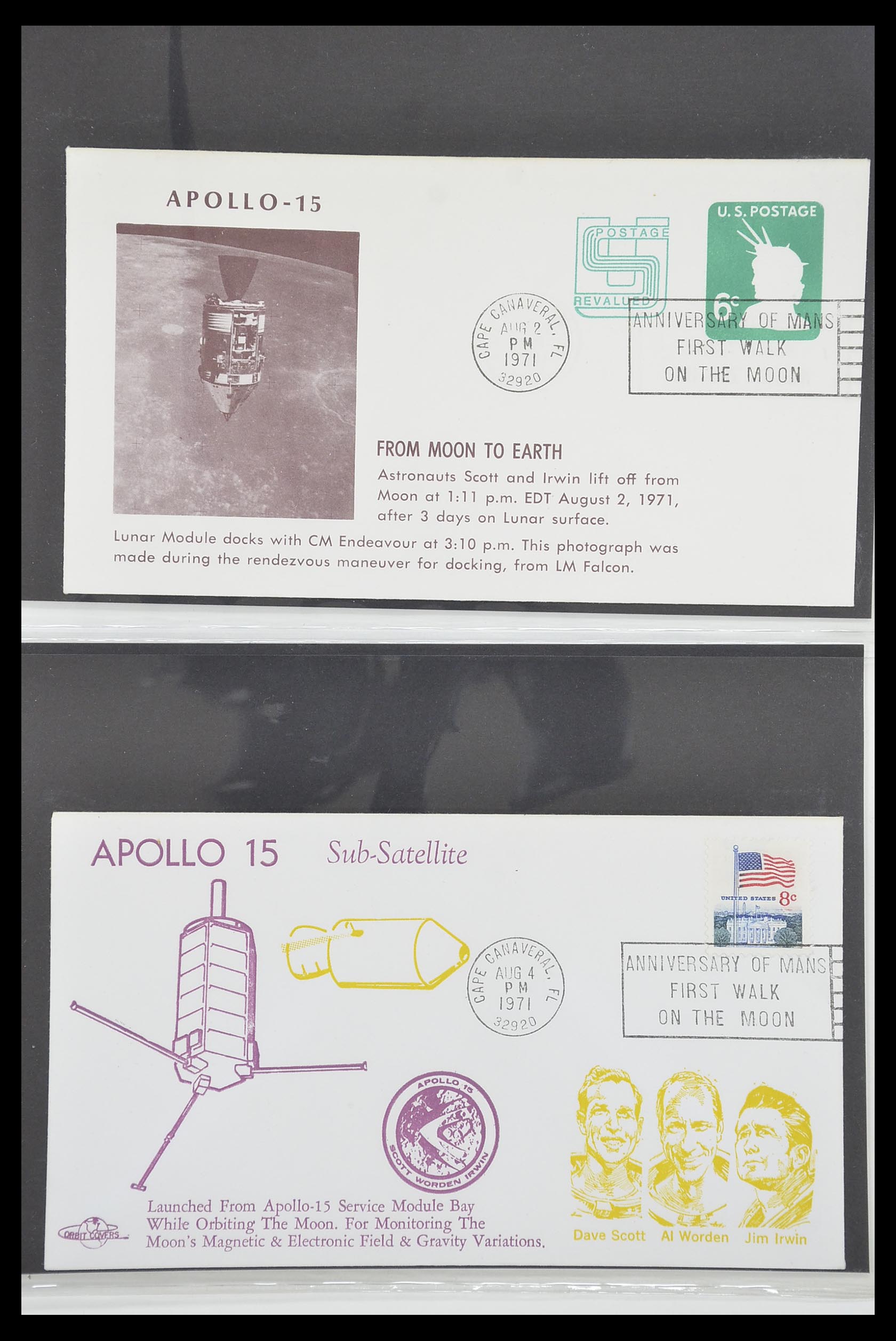33186 591 - Postzegelverzameling 33186 Motief ruimtevaart 1961-1984.