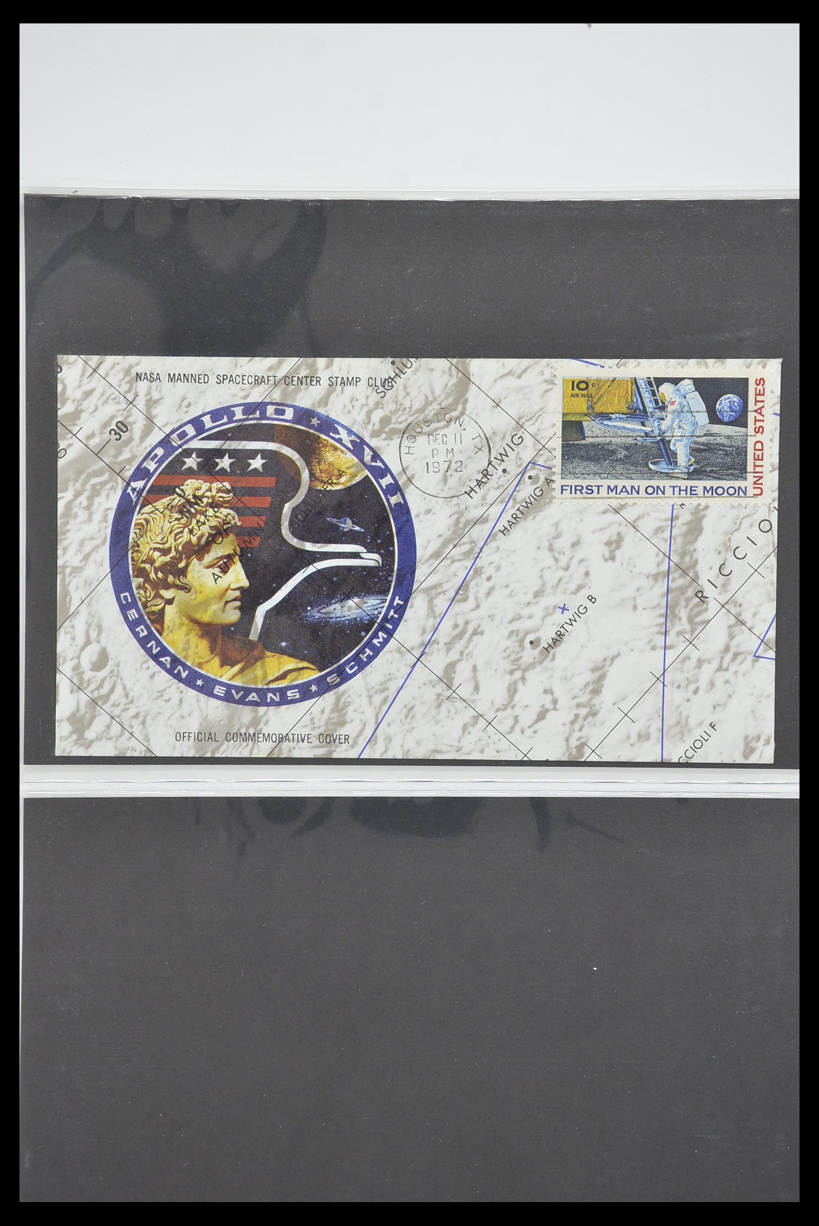 33186 597 - Postzegelverzameling 33186 Motief ruimtevaart 1961-1984.