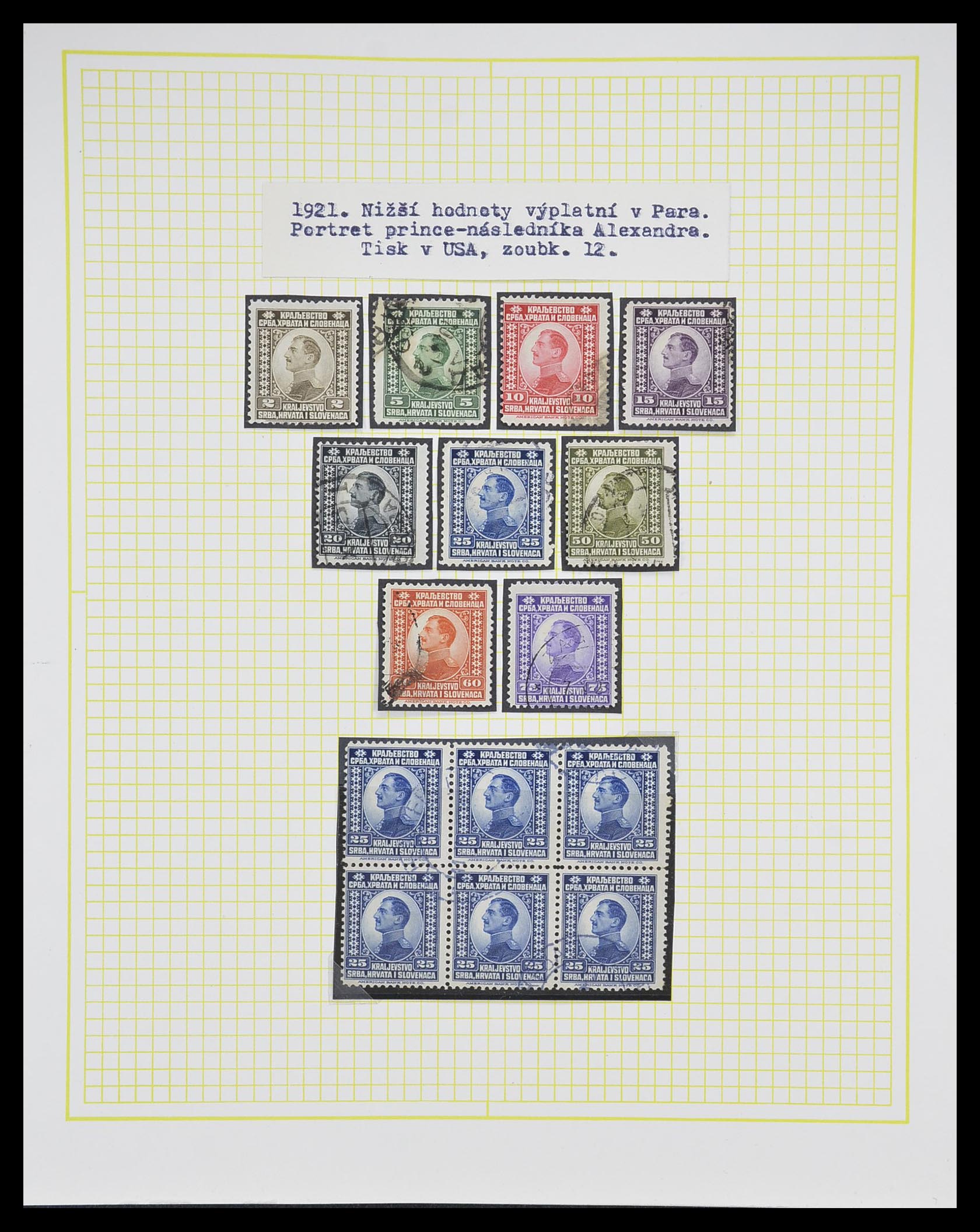 33188 001 - Postzegelverzameling 33188 Joegoslavië 1871-1944.