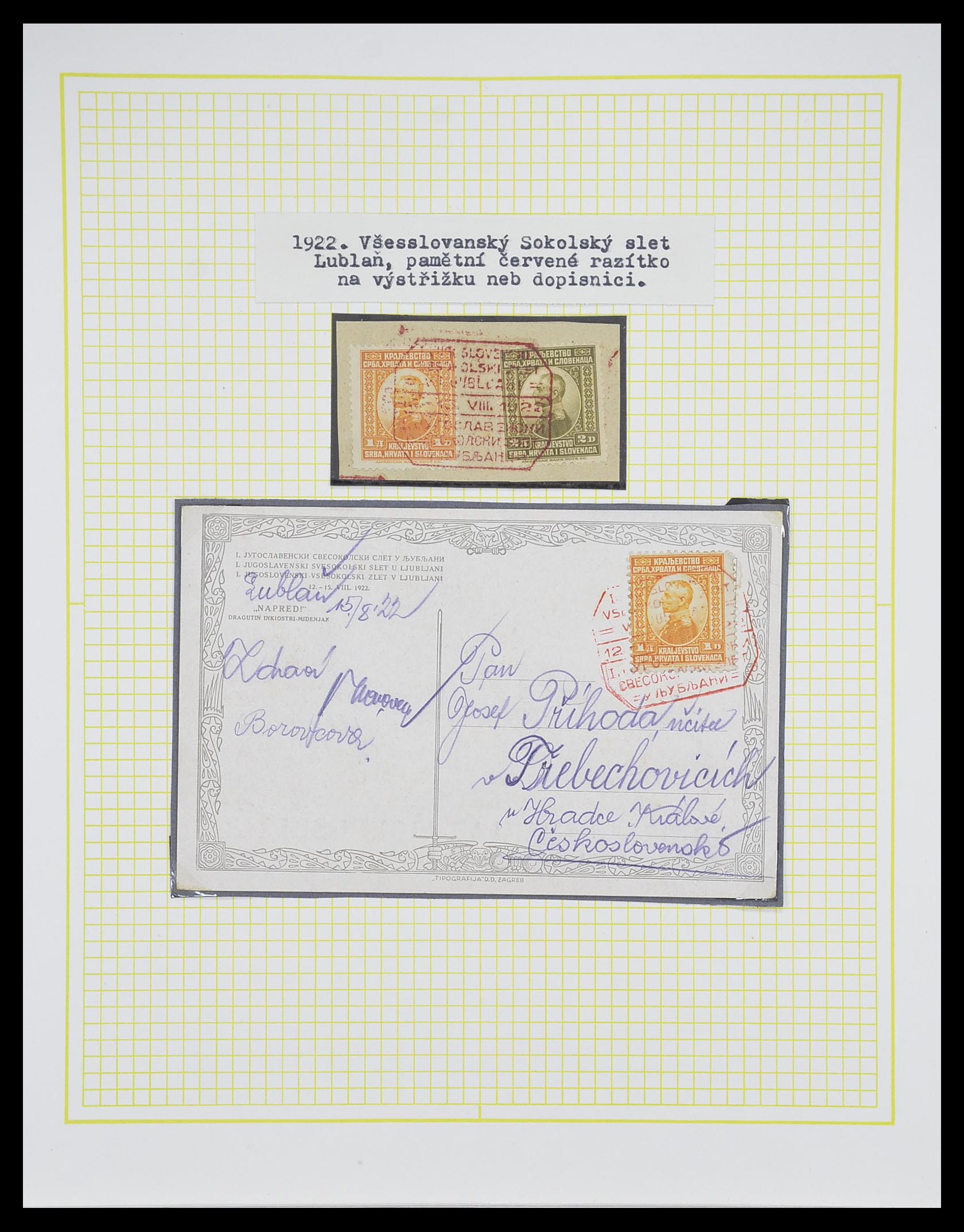 33188 012 - Postzegelverzameling 33188 Joegoslavië 1871-1944.