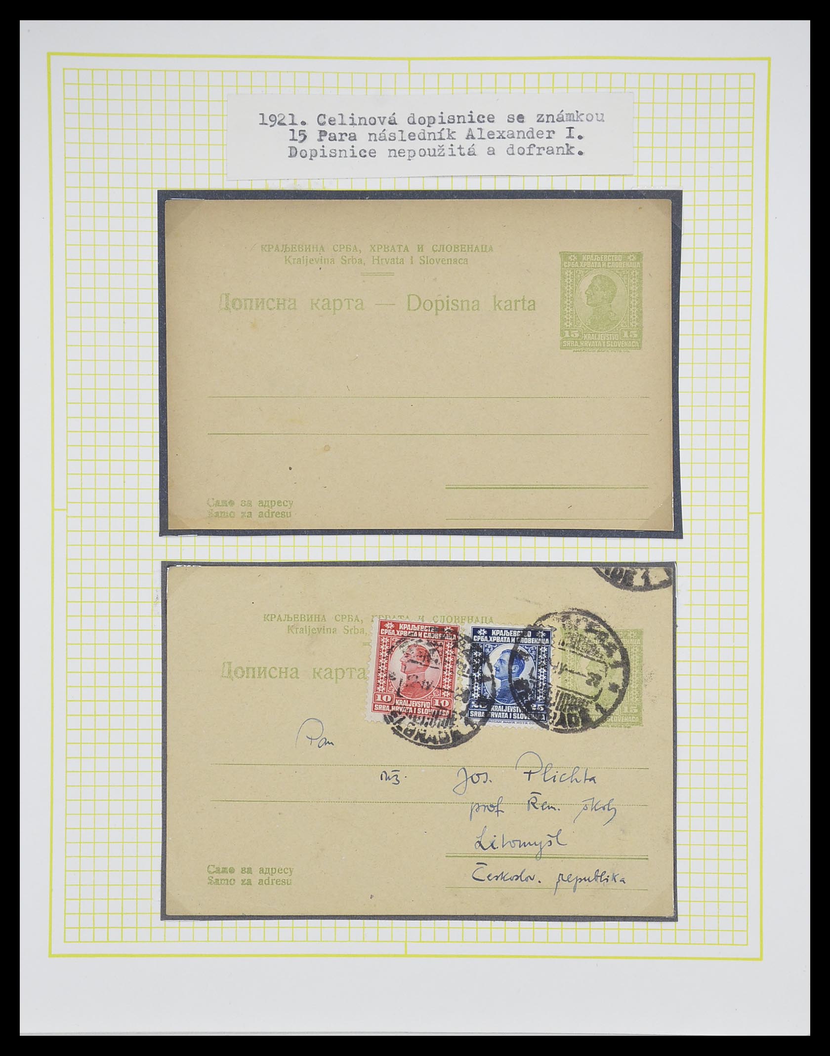 33188 013 - Postzegelverzameling 33188 Joegoslavië 1871-1944.