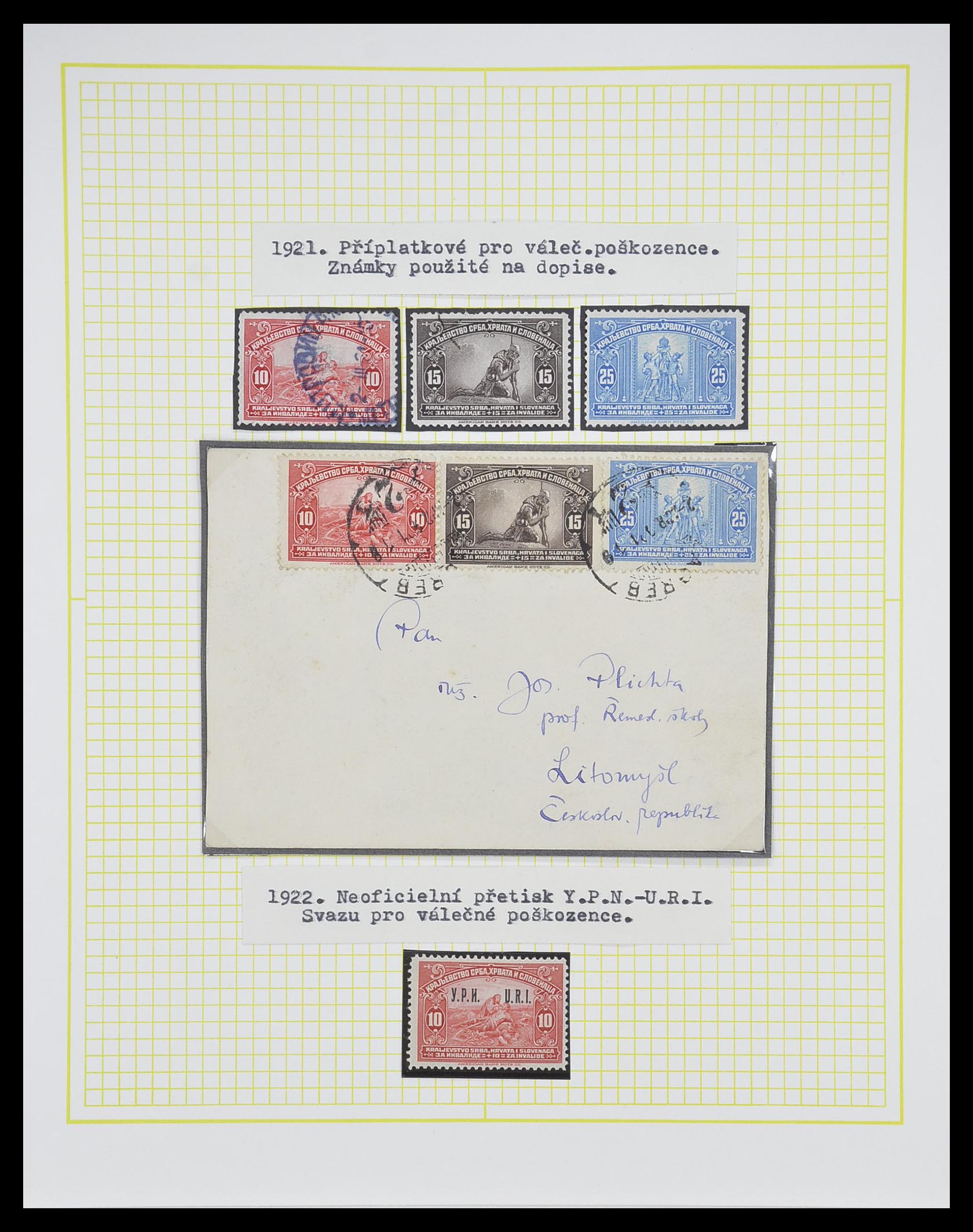 33188 015 - Postzegelverzameling 33188 Joegoslavië 1871-1944.