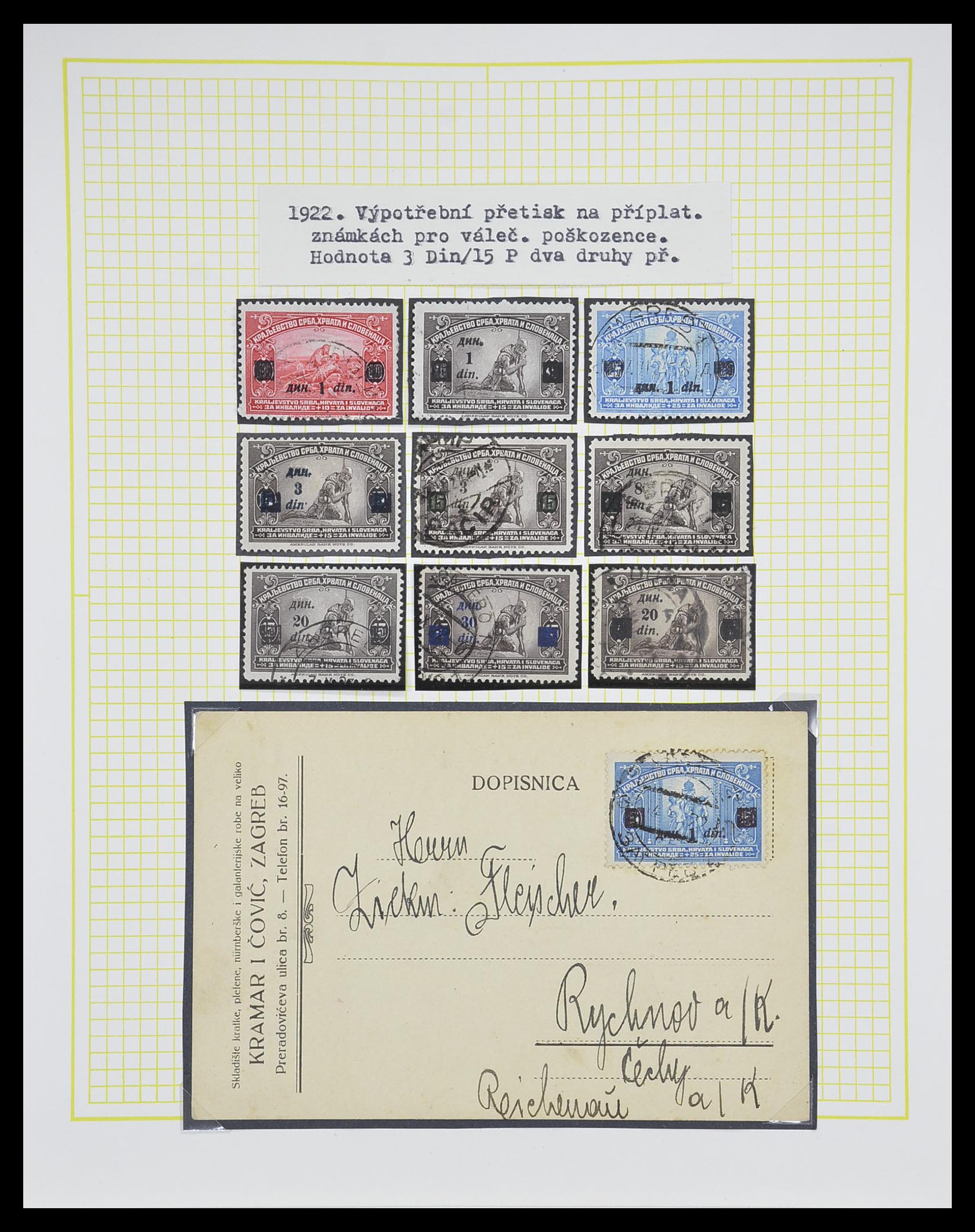 33188 016 - Postzegelverzameling 33188 Joegoslavië 1871-1944.