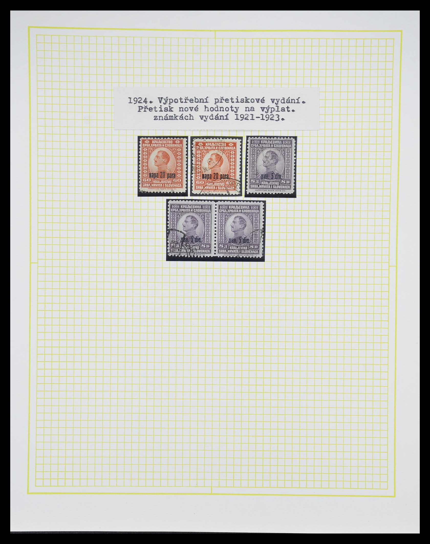 33188 019 - Postzegelverzameling 33188 Joegoslavië 1871-1944.