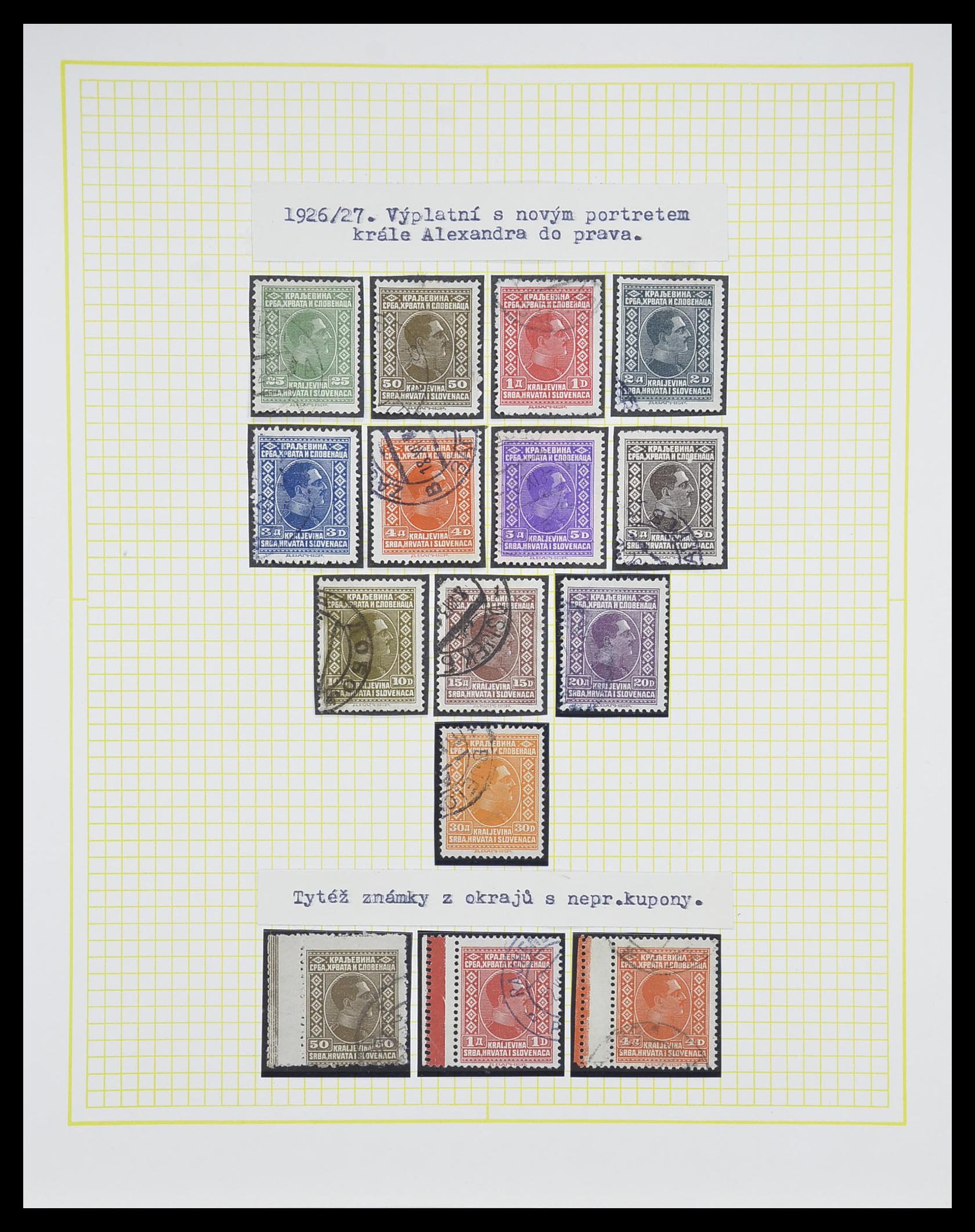 33188 026 - Postzegelverzameling 33188 Joegoslavië 1871-1944.