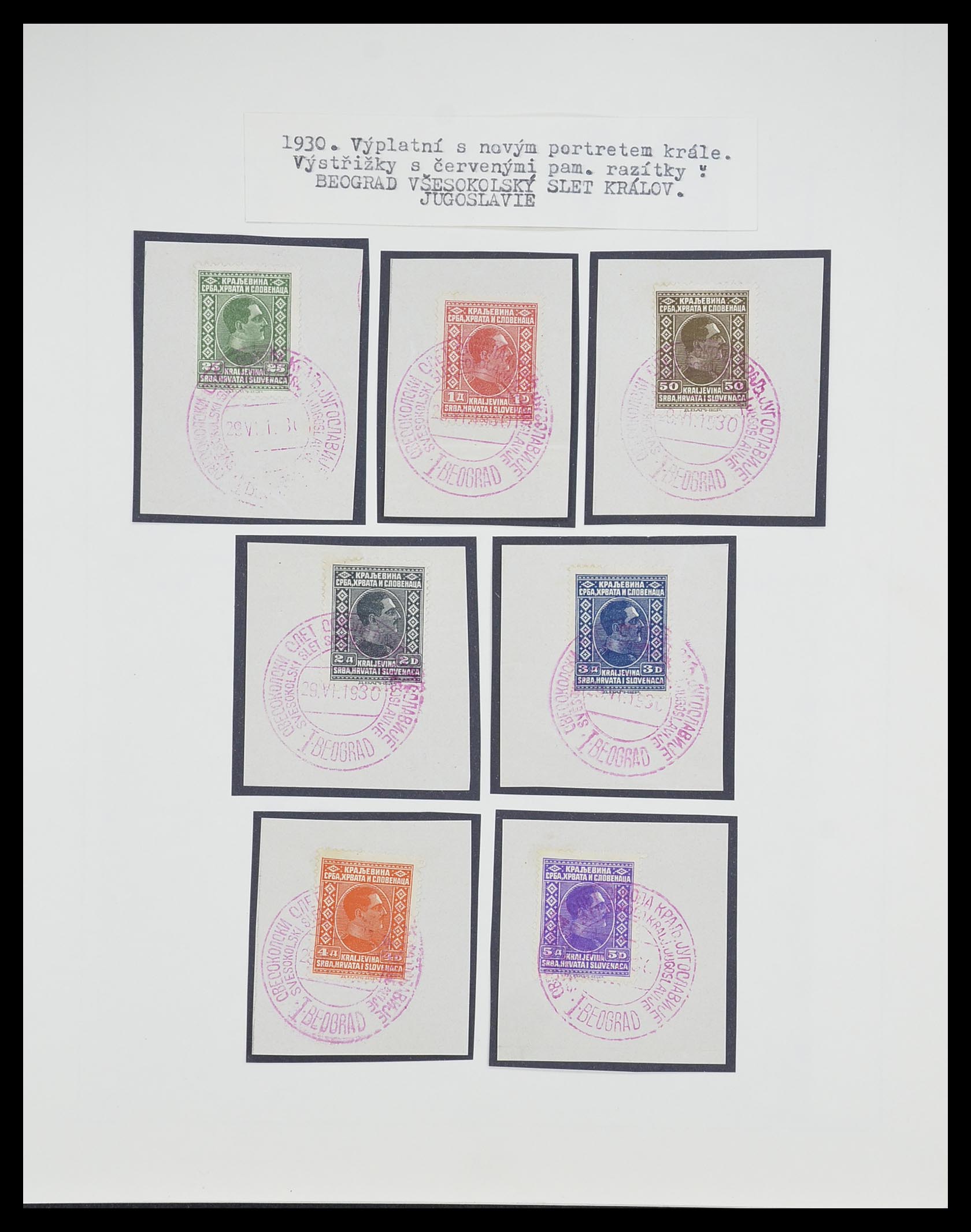 33188 027 - Postzegelverzameling 33188 Joegoslavië 1871-1944.