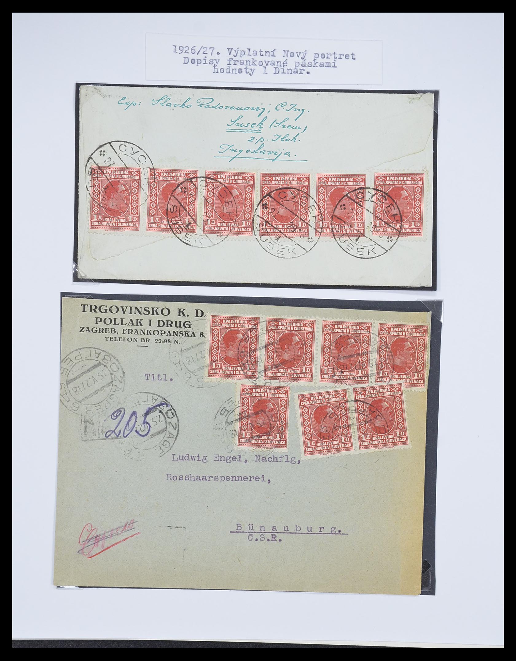 33188 028 - Postzegelverzameling 33188 Joegoslavië 1871-1944.