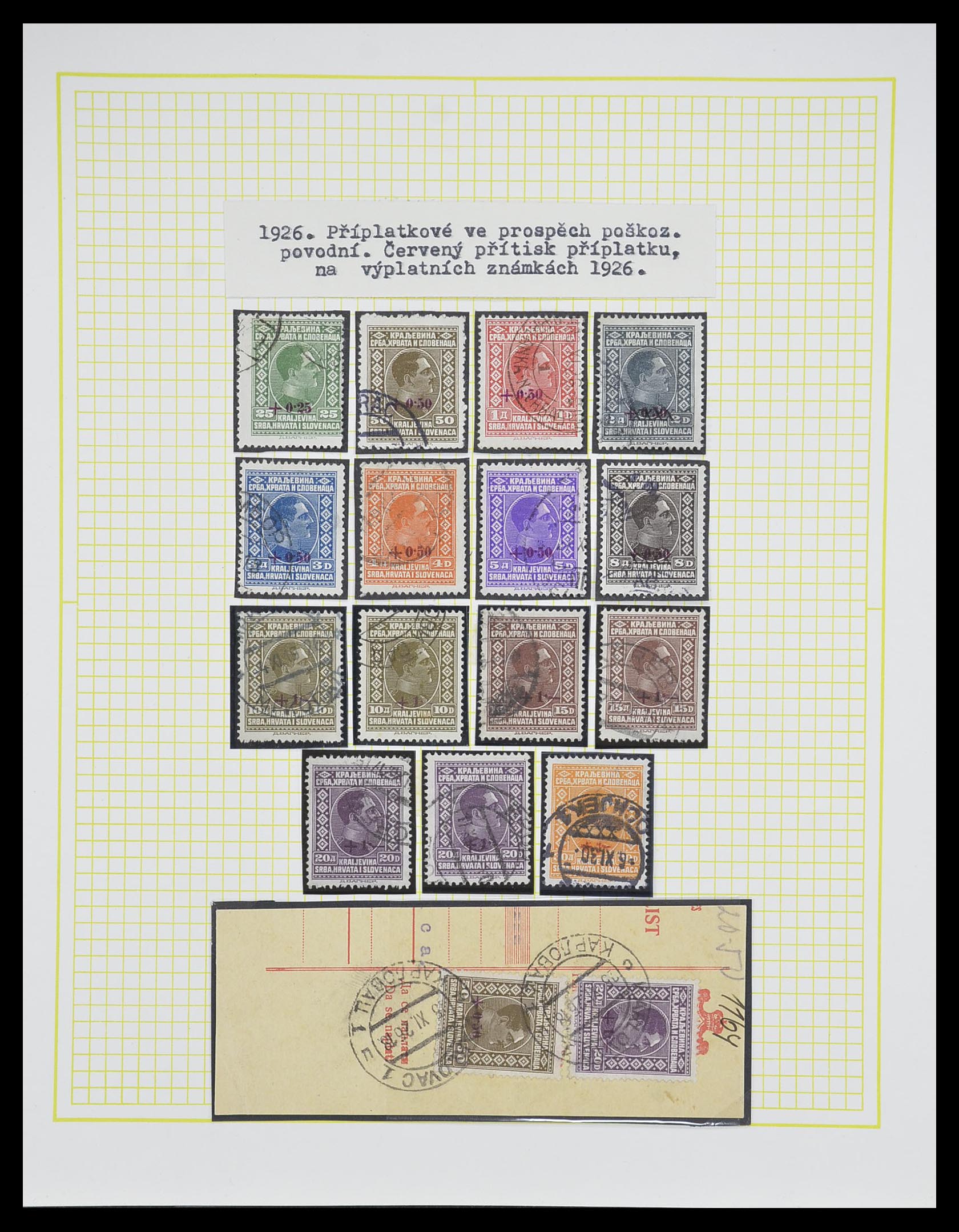 33188 031 - Postzegelverzameling 33188 Joegoslavië 1871-1944.
