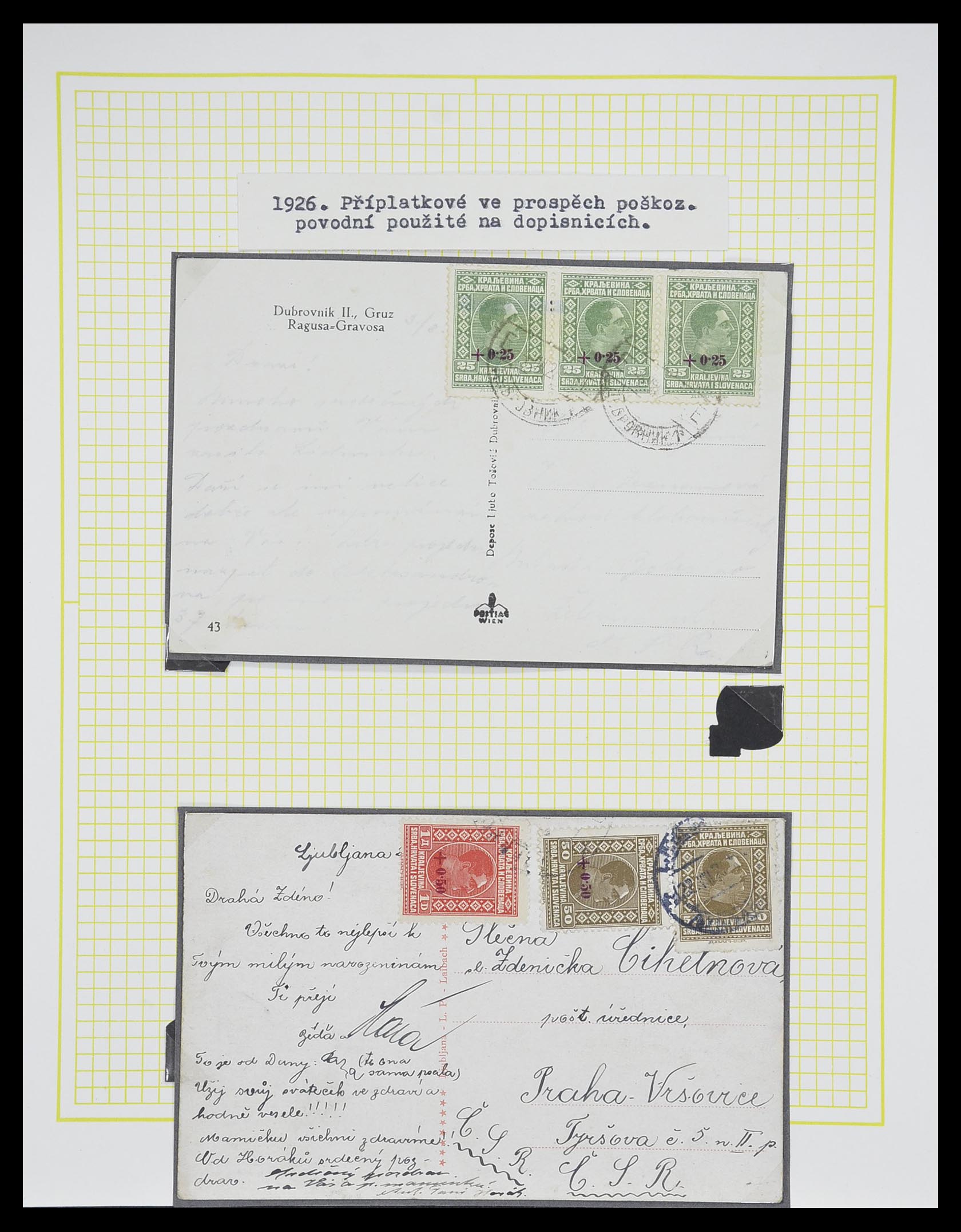 33188 032 - Postzegelverzameling 33188 Joegoslavië 1871-1944.