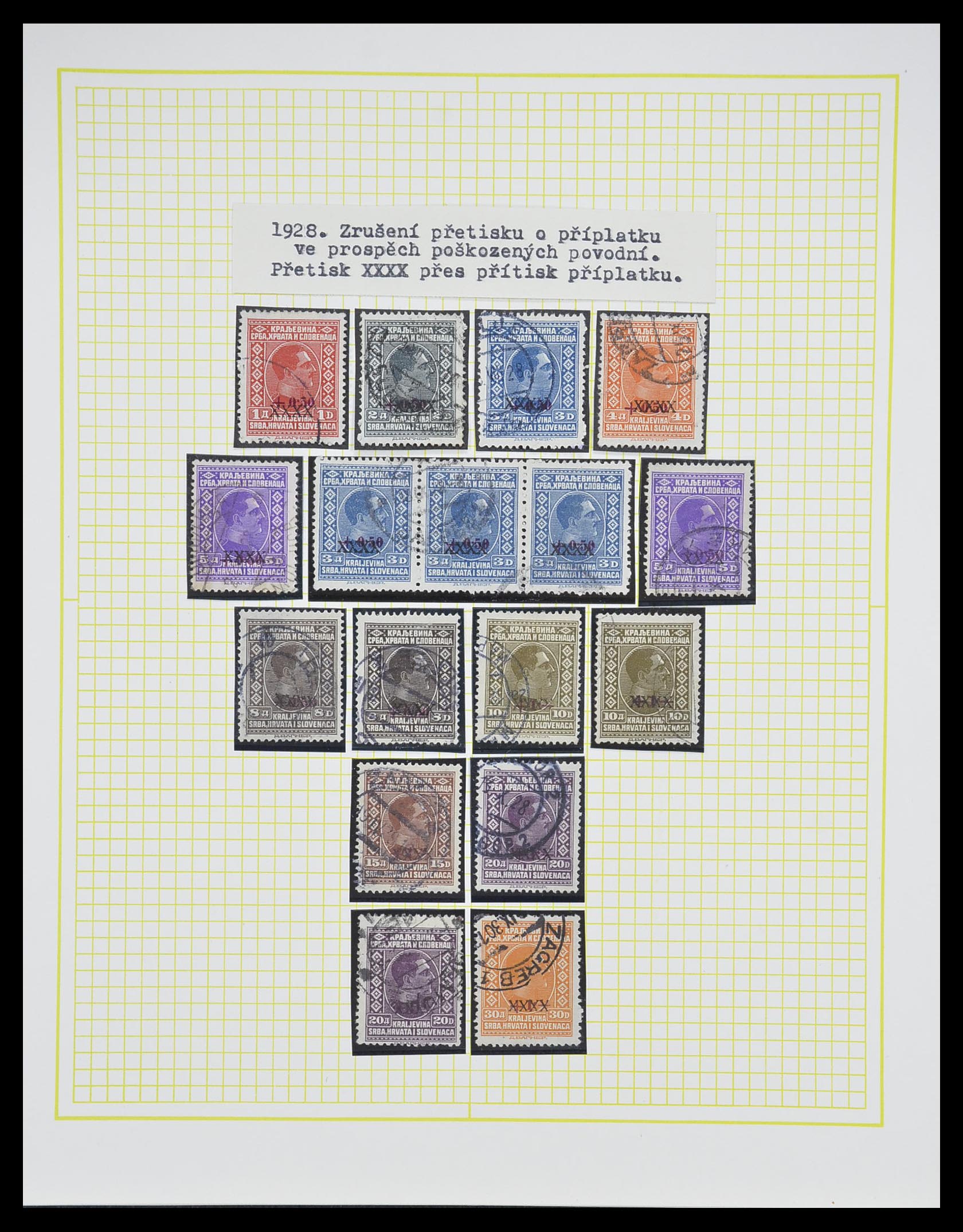 33188 033 - Postzegelverzameling 33188 Joegoslavië 1871-1944.