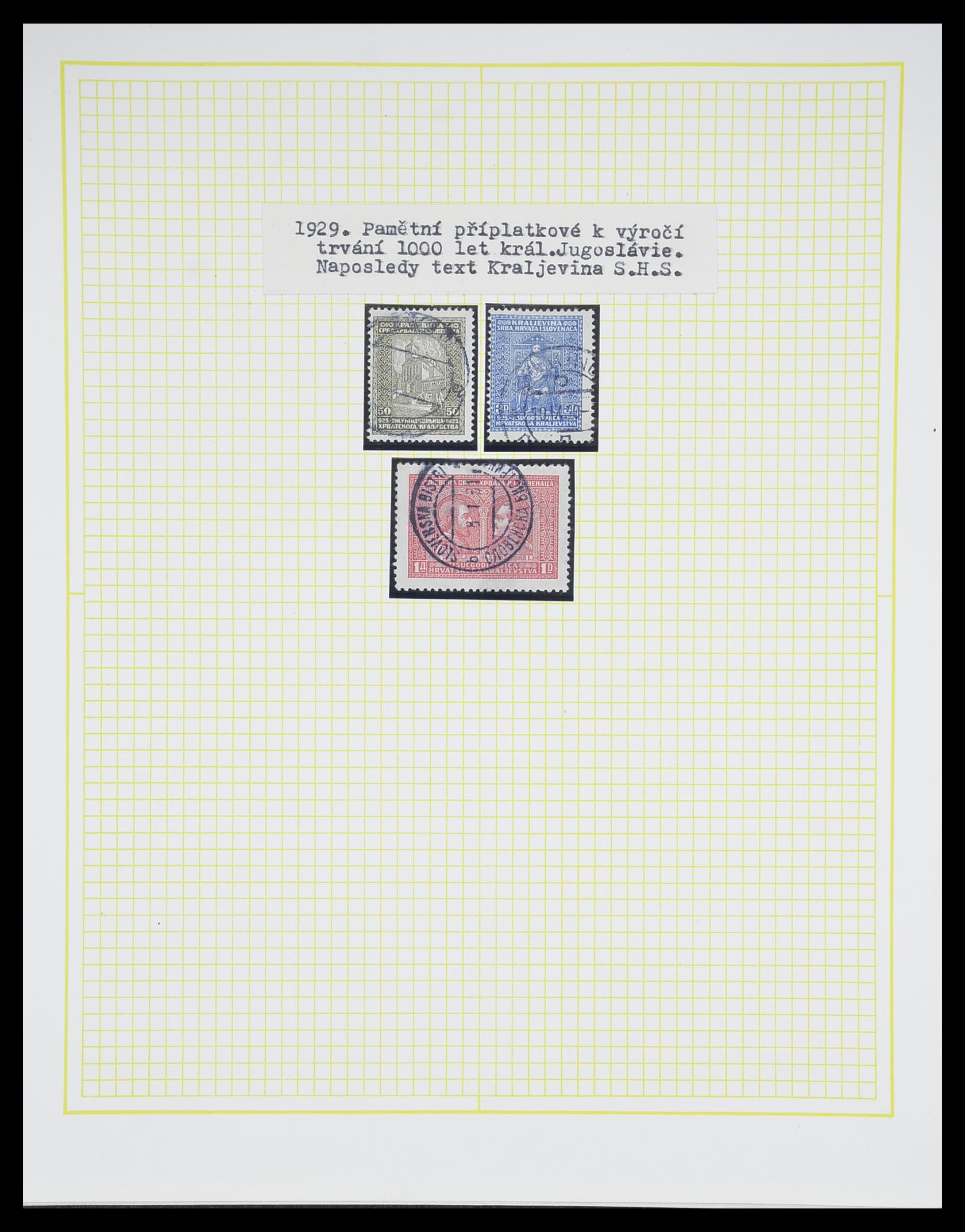 33188 035 - Postzegelverzameling 33188 Joegoslavië 1871-1944.