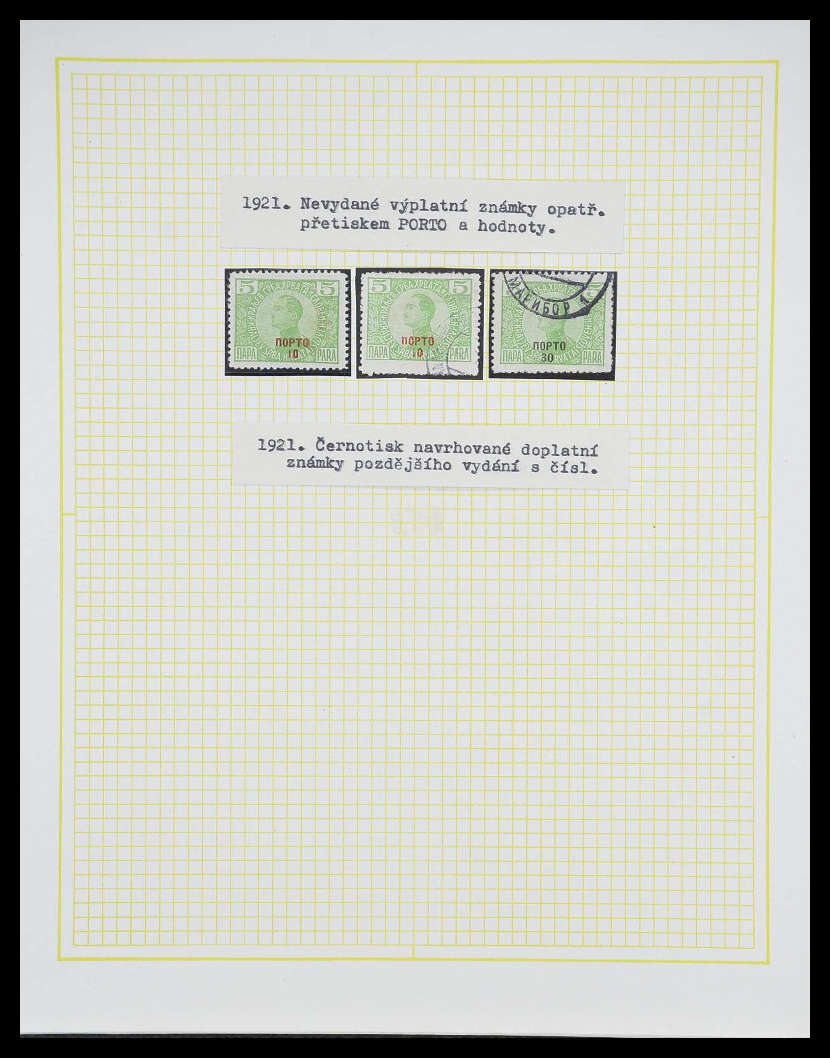 33188 036 - Postzegelverzameling 33188 Joegoslavië 1871-1944.
