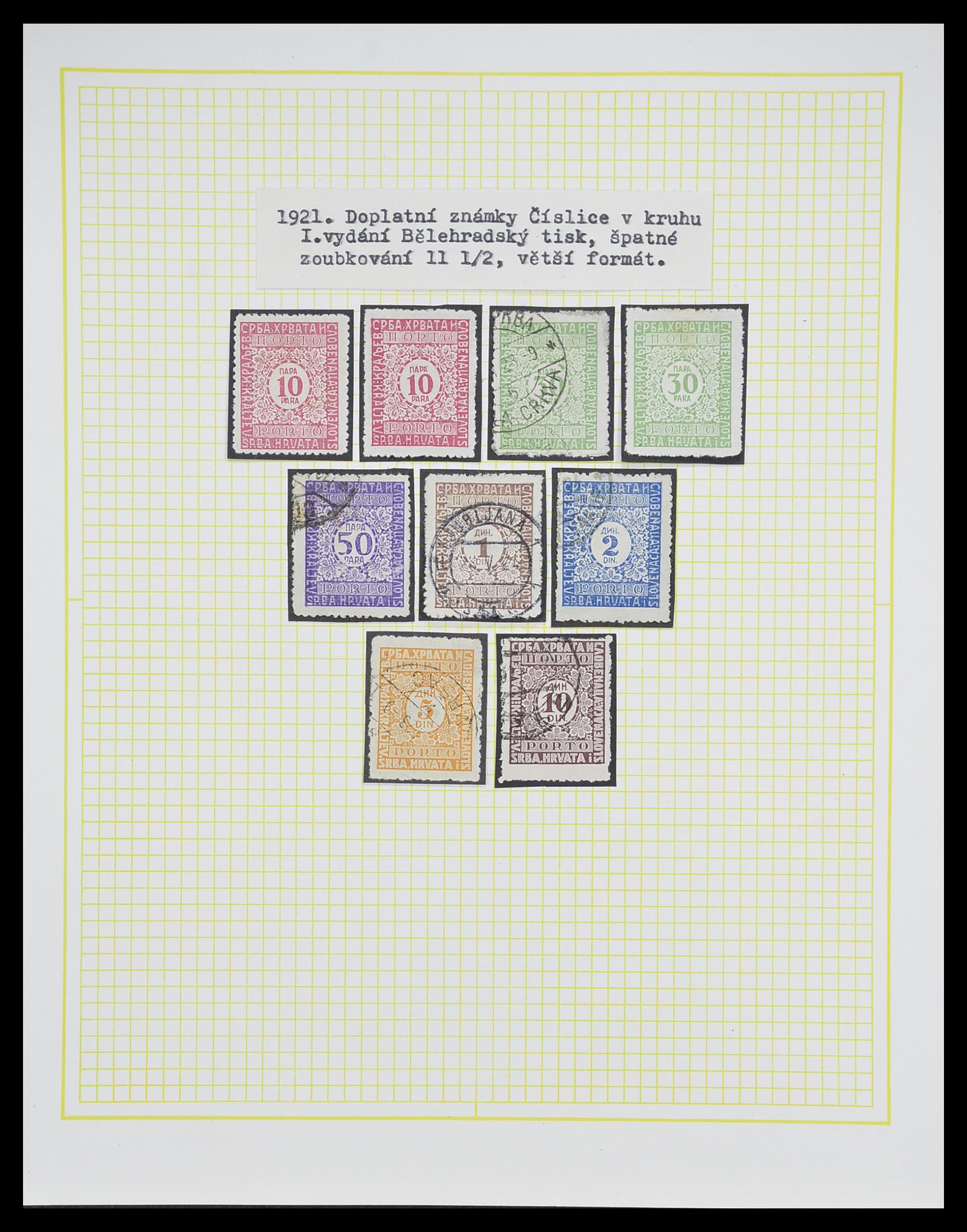 33188 037 - Postzegelverzameling 33188 Joegoslavië 1871-1944.