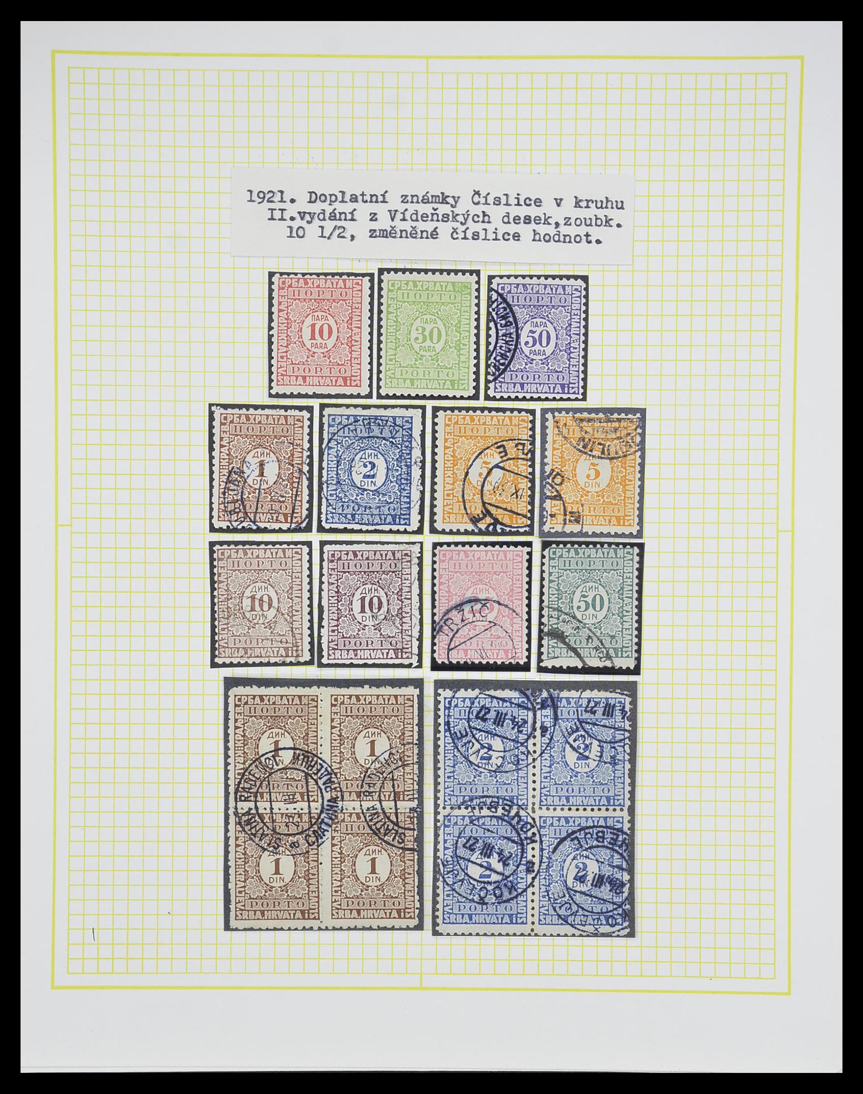 33188 038 - Postzegelverzameling 33188 Joegoslavië 1871-1944.