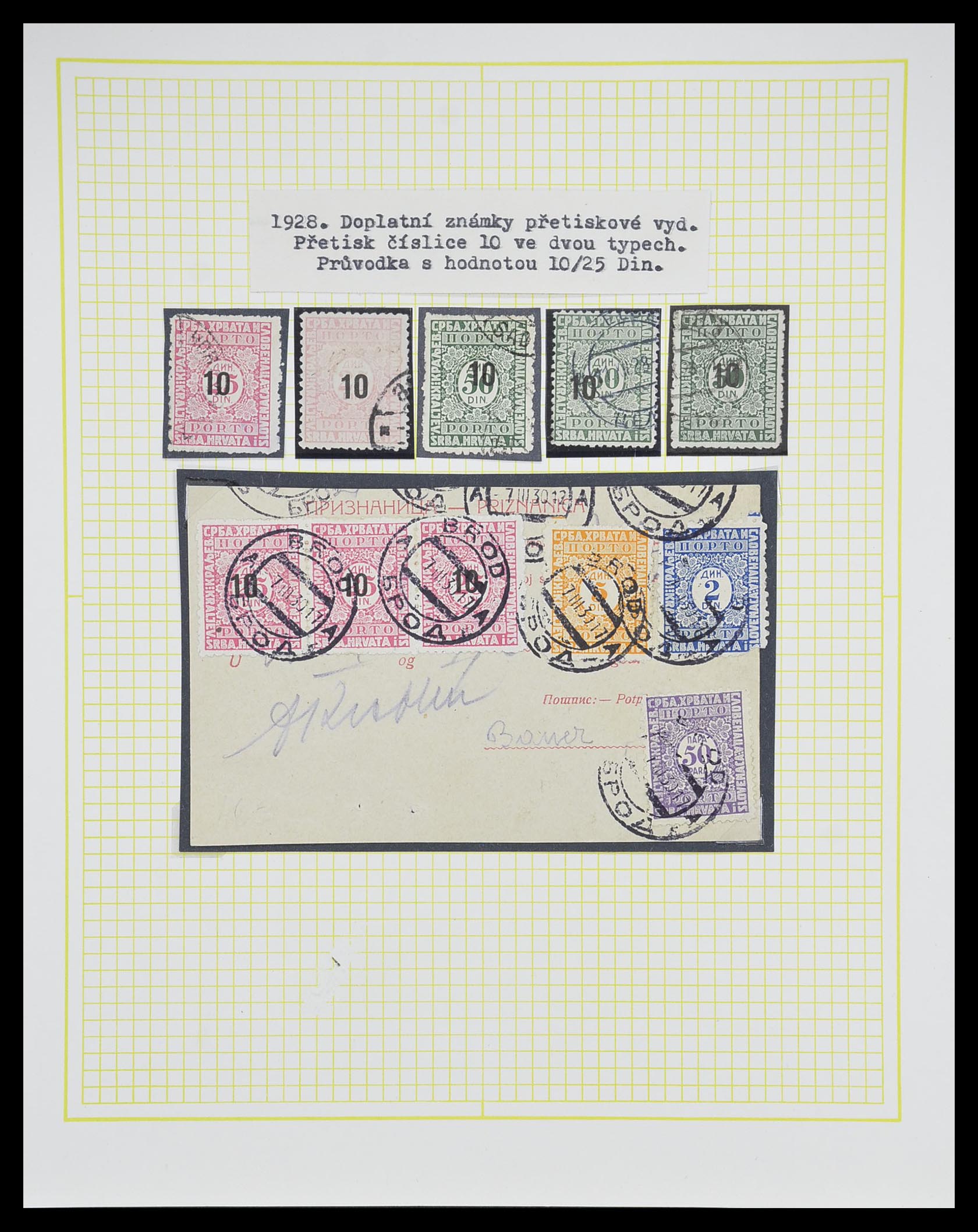 33188 040 - Postzegelverzameling 33188 Joegoslavië 1871-1944.