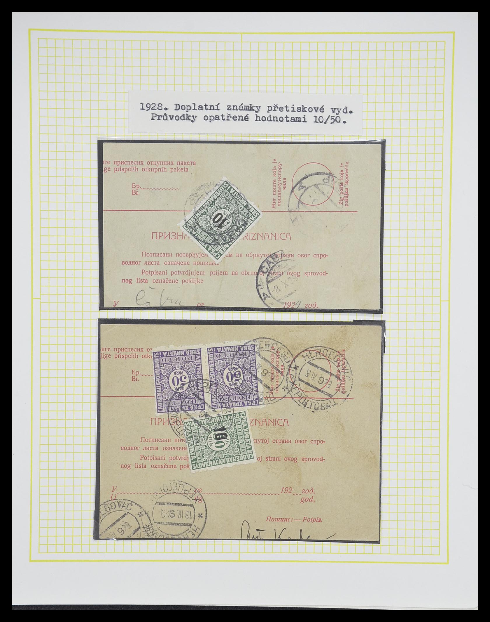 33188 041 - Postzegelverzameling 33188 Joegoslavië 1871-1944.
