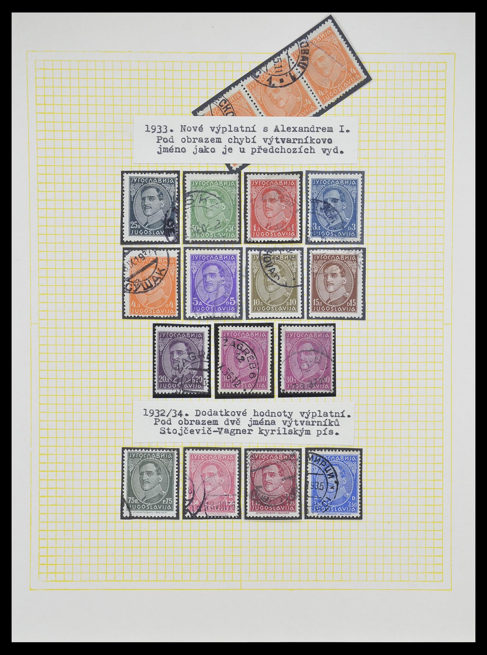 33188 046 - Postzegelverzameling 33188 Joegoslavië 1871-1944.