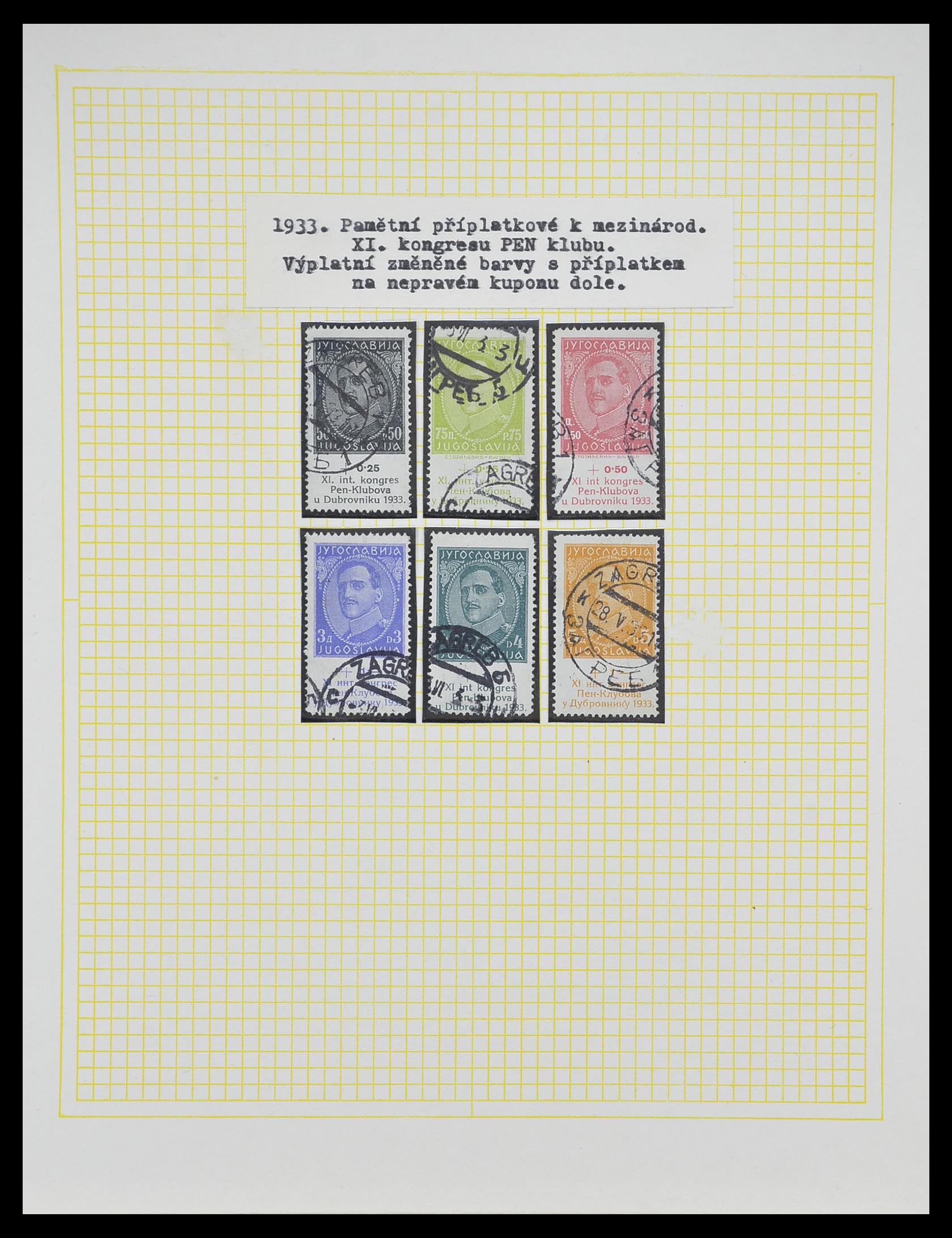 33188 049 - Postzegelverzameling 33188 Joegoslavië 1871-1944.