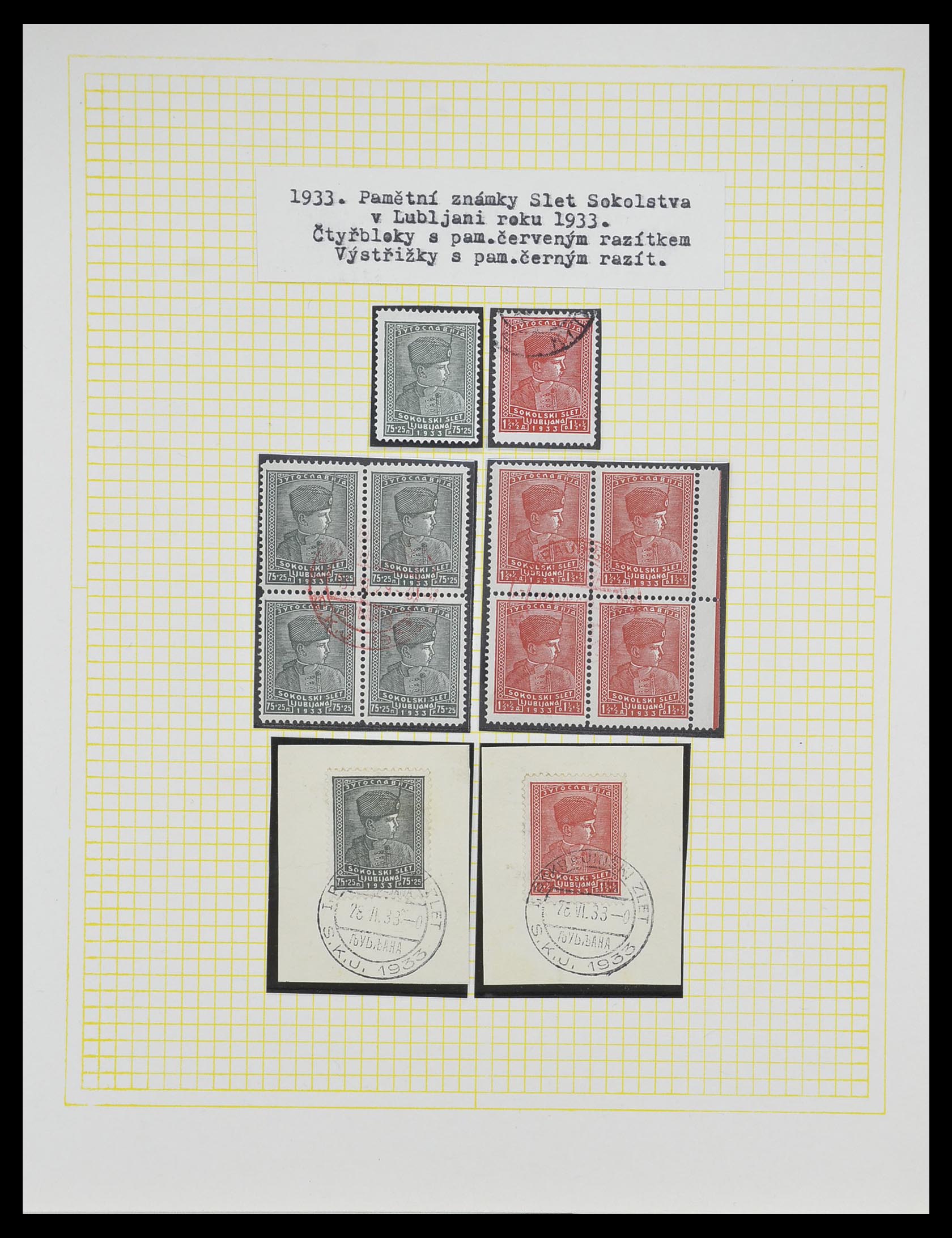 33188 050 - Postzegelverzameling 33188 Joegoslavië 1871-1944.