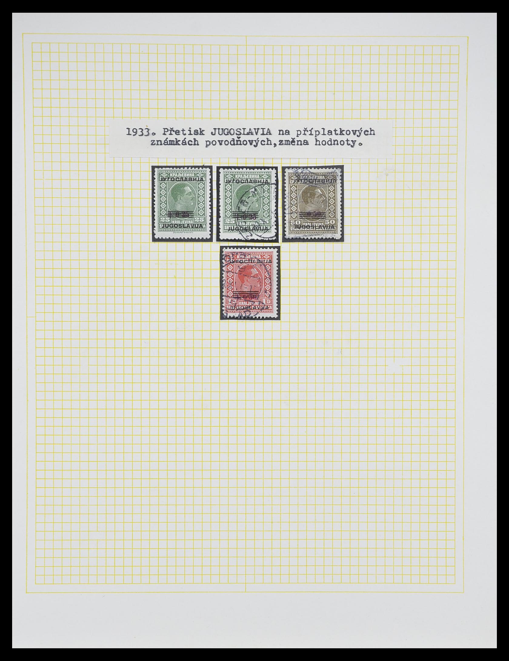 33188 053 - Postzegelverzameling 33188 Joegoslavië 1871-1944.
