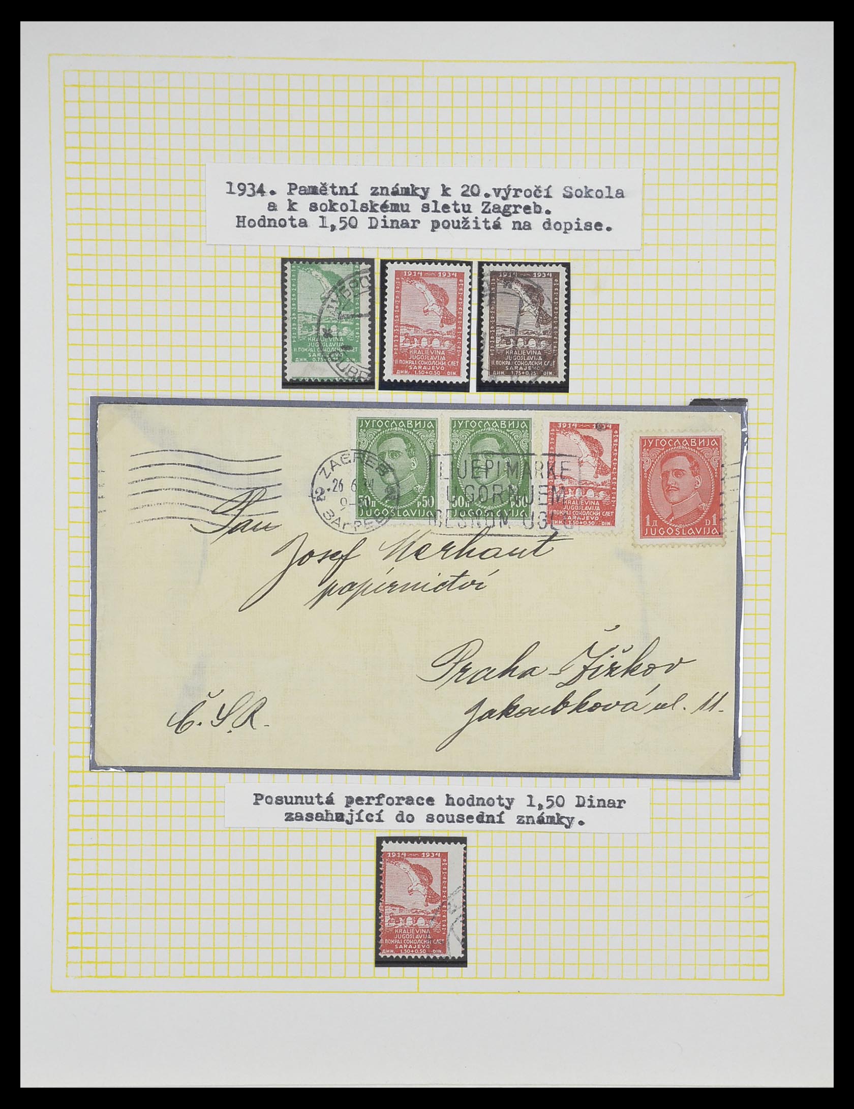 33188 055 - Postzegelverzameling 33188 Joegoslavië 1871-1944.