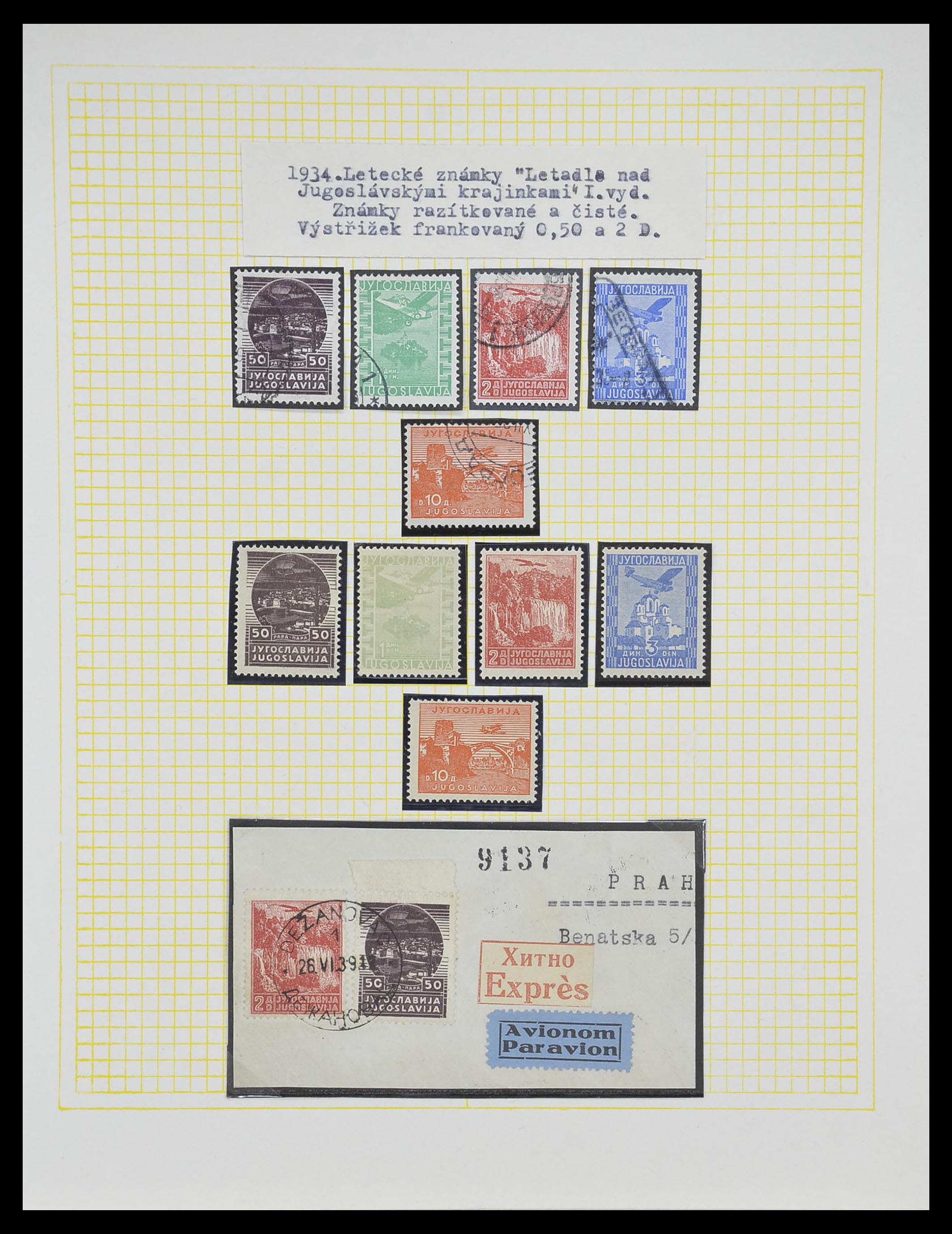 33188 057 - Stamp collection 33188 Yugoslavia 1871-1944.