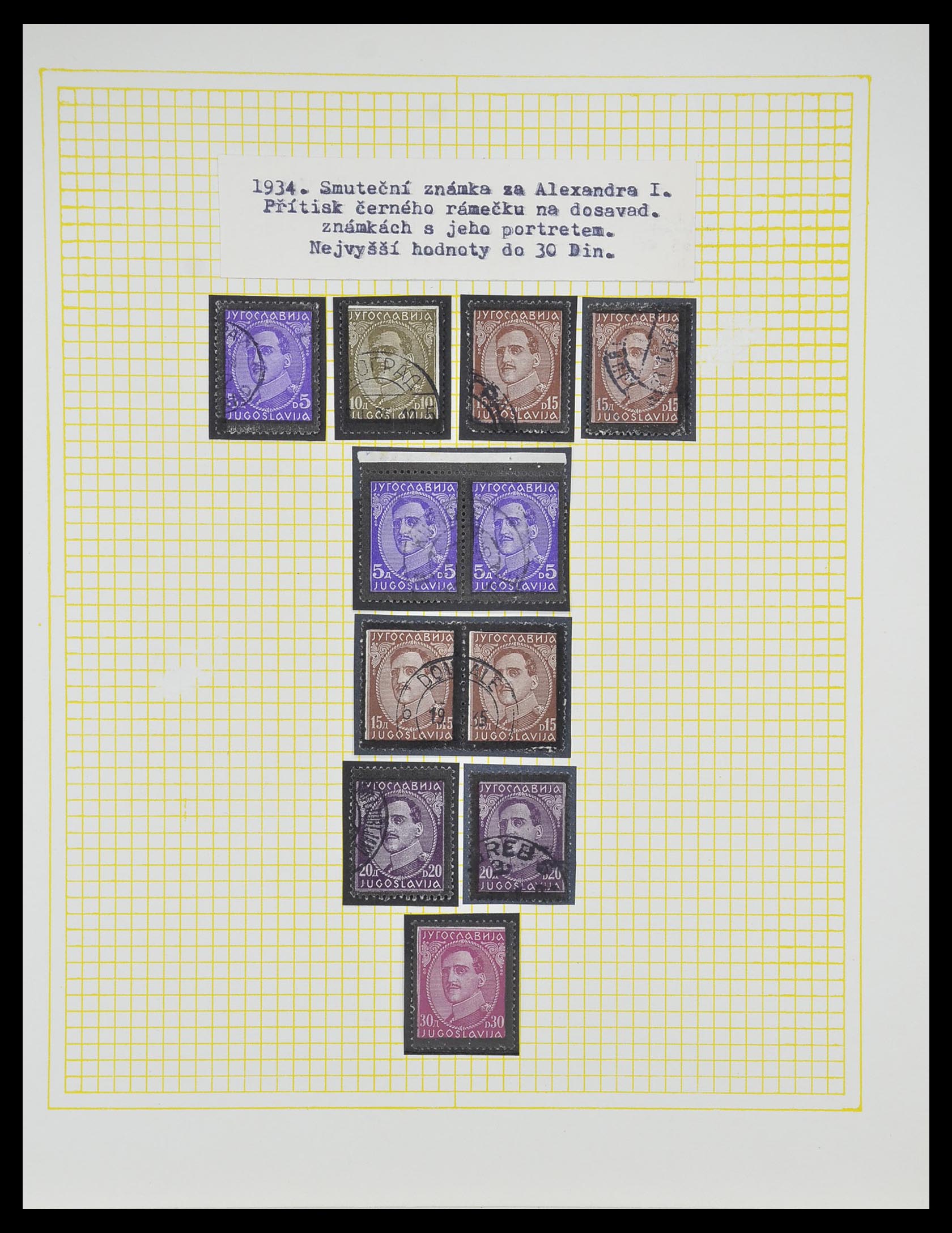 33188 059 - Postzegelverzameling 33188 Joegoslavië 1871-1944.