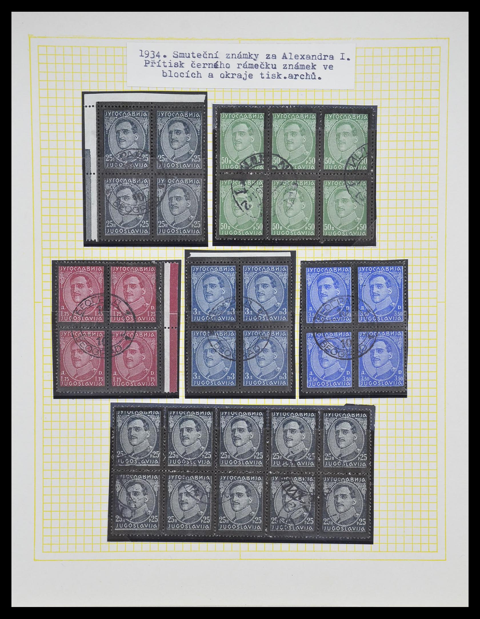 33188 060 - Postzegelverzameling 33188 Joegoslavië 1871-1944.