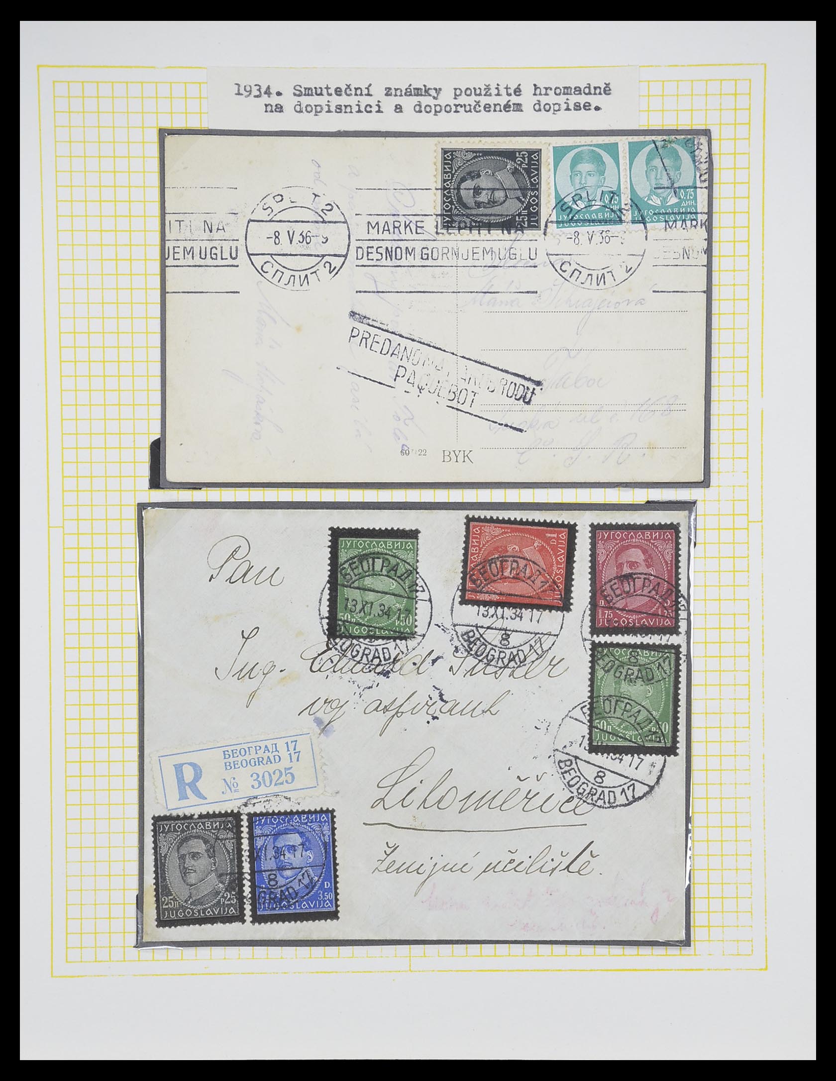 33188 062 - Postzegelverzameling 33188 Joegoslavië 1871-1944.