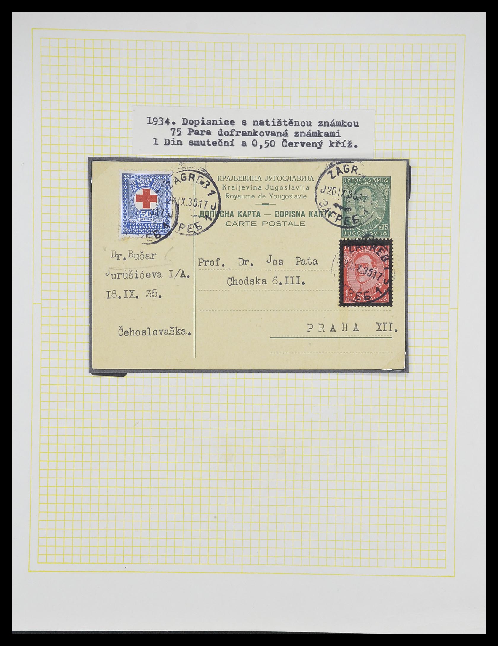 33188 063 - Postzegelverzameling 33188 Joegoslavië 1871-1944.