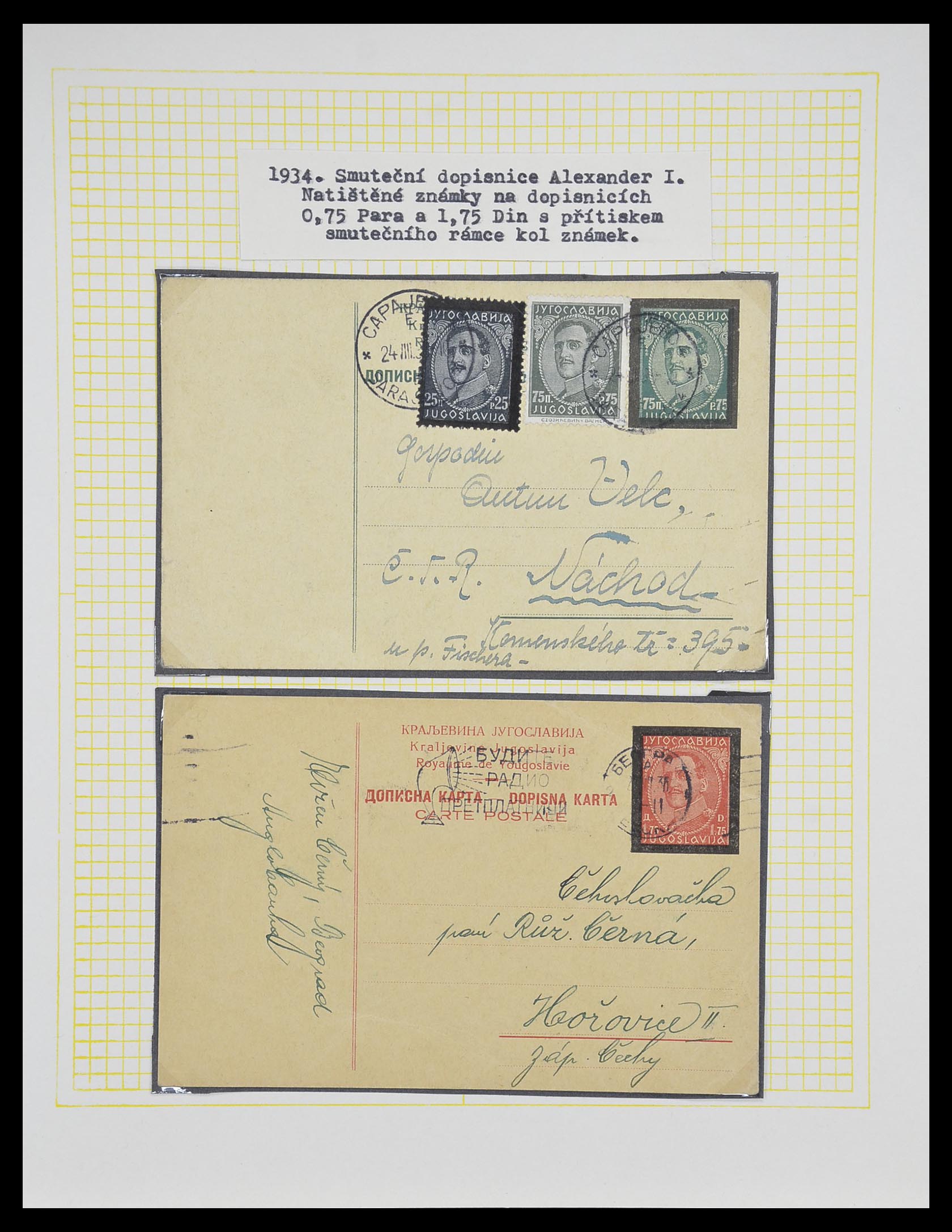 33188 064 - Postzegelverzameling 33188 Joegoslavië 1871-1944.