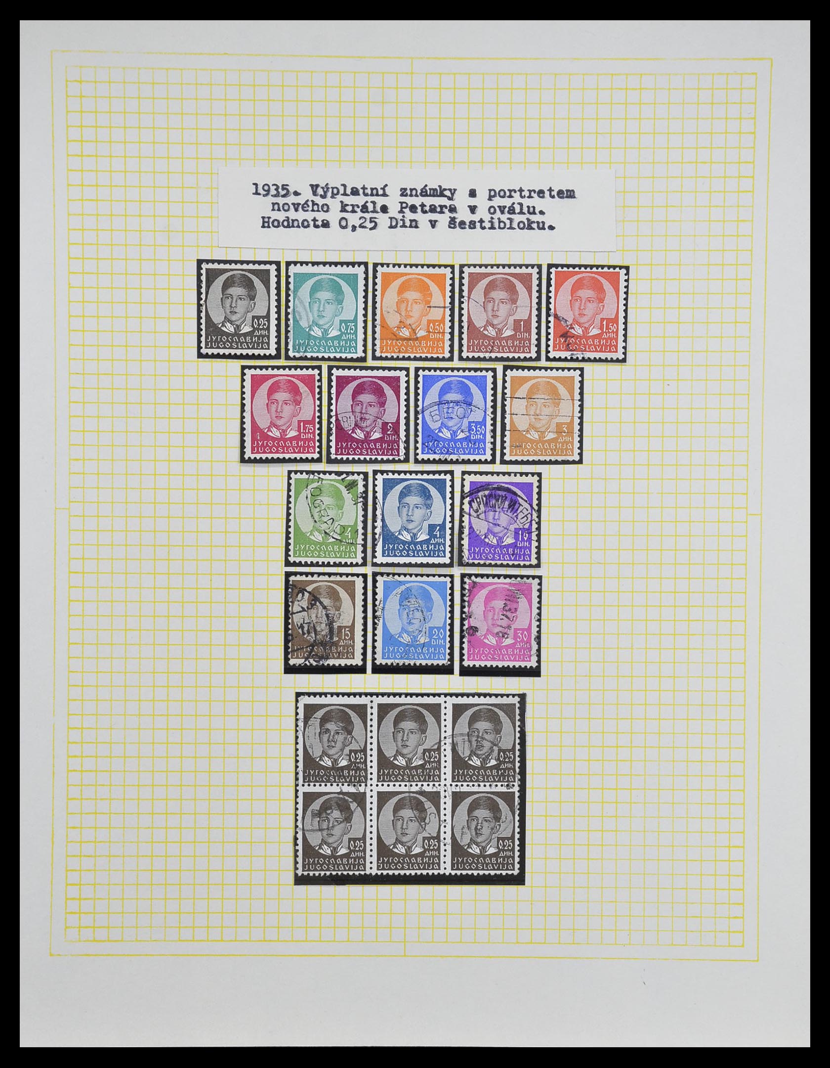 33188 065 - Postzegelverzameling 33188 Joegoslavië 1871-1944.