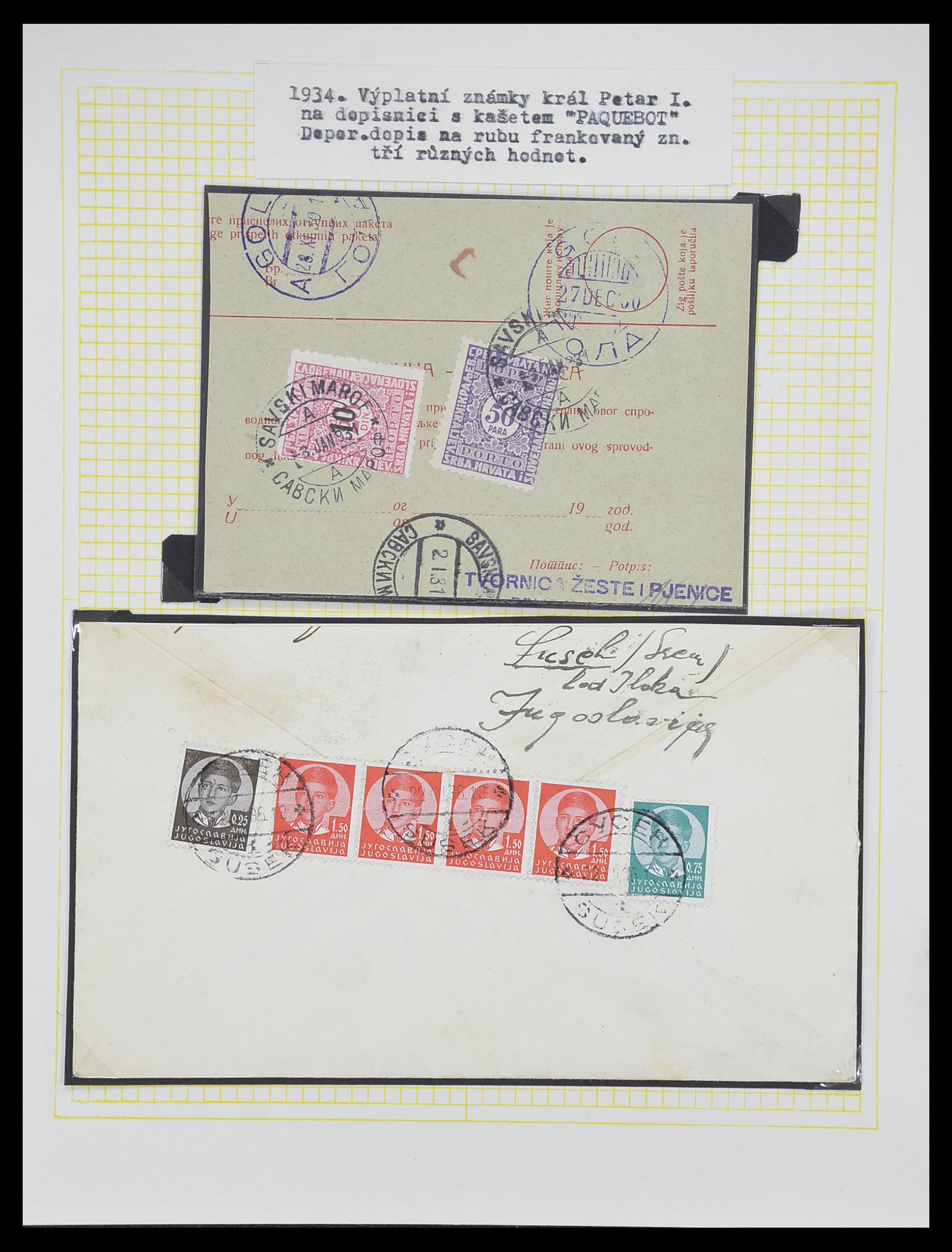 33188 066 - Postzegelverzameling 33188 Joegoslavië 1871-1944.