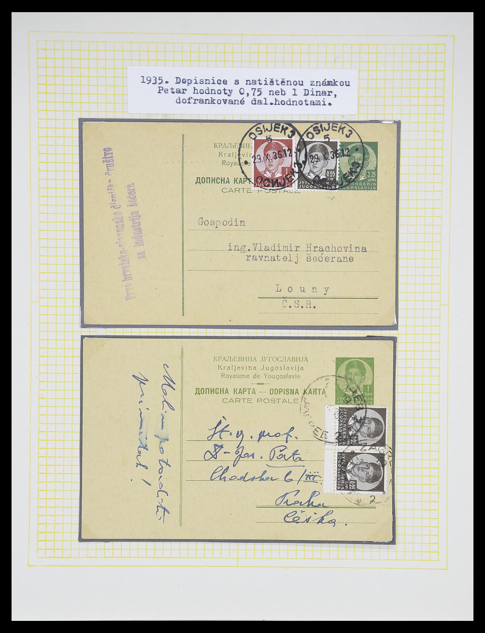 33188 067 - Postzegelverzameling 33188 Joegoslavië 1871-1944.