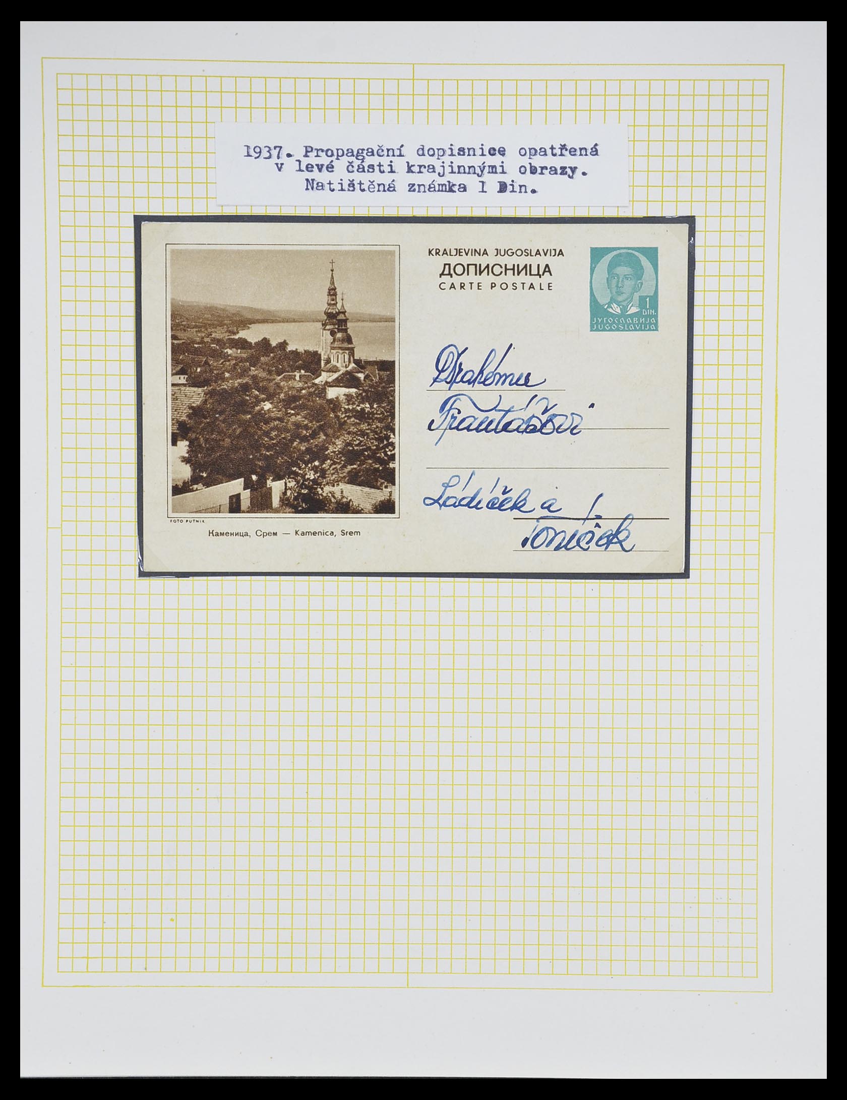 33188 069 - Postzegelverzameling 33188 Joegoslavië 1871-1944.