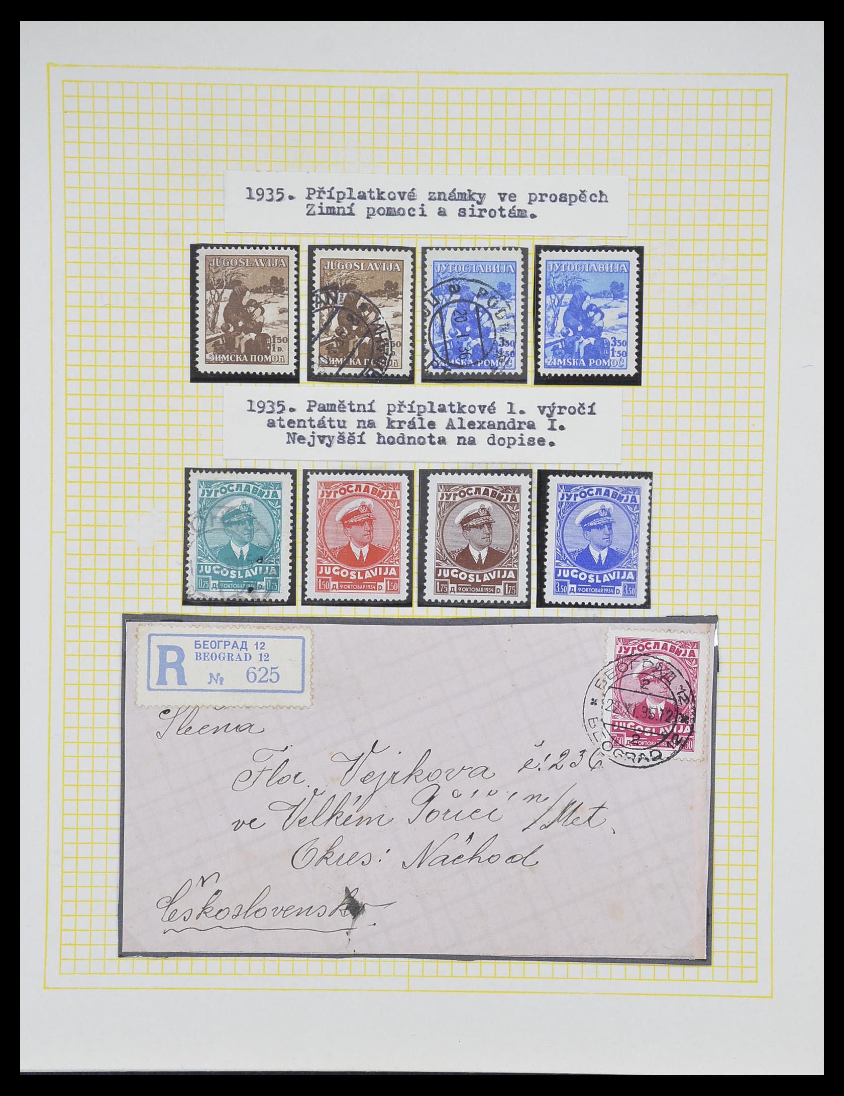 33188 070 - Postzegelverzameling 33188 Joegoslavië 1871-1944.