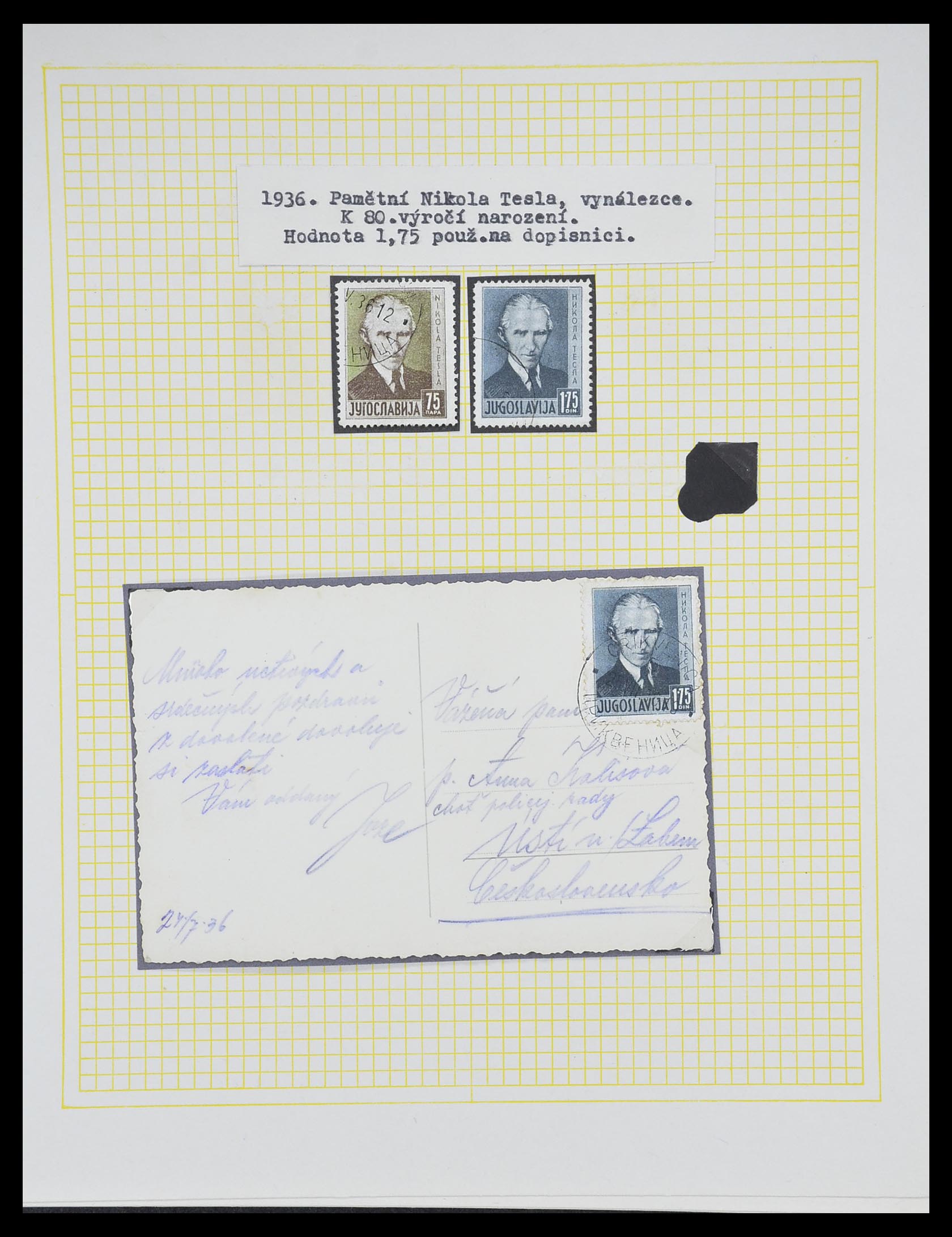 33188 072 - Postzegelverzameling 33188 Joegoslavië 1871-1944.
